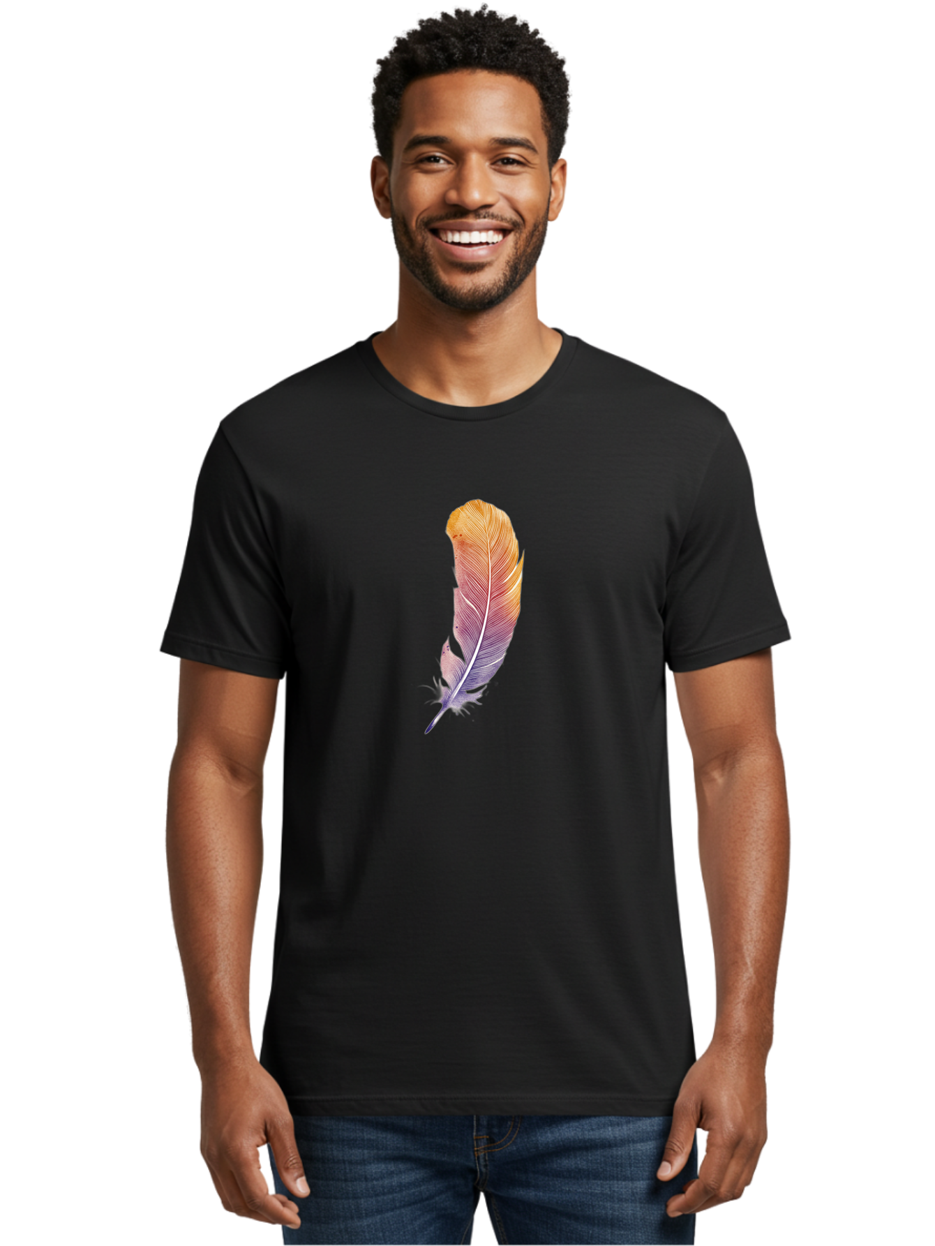 Colorful-Feather-1 Men'S Graphic Tee, 100% Cotton, Comfortable Casual Summer Wear, Machine Washable, Vintage Camera, Old Camera, Antique Camera, Black Camera, Classic Photography, Photography Equipment, Nostalgic Device, Film Camera, Bai727