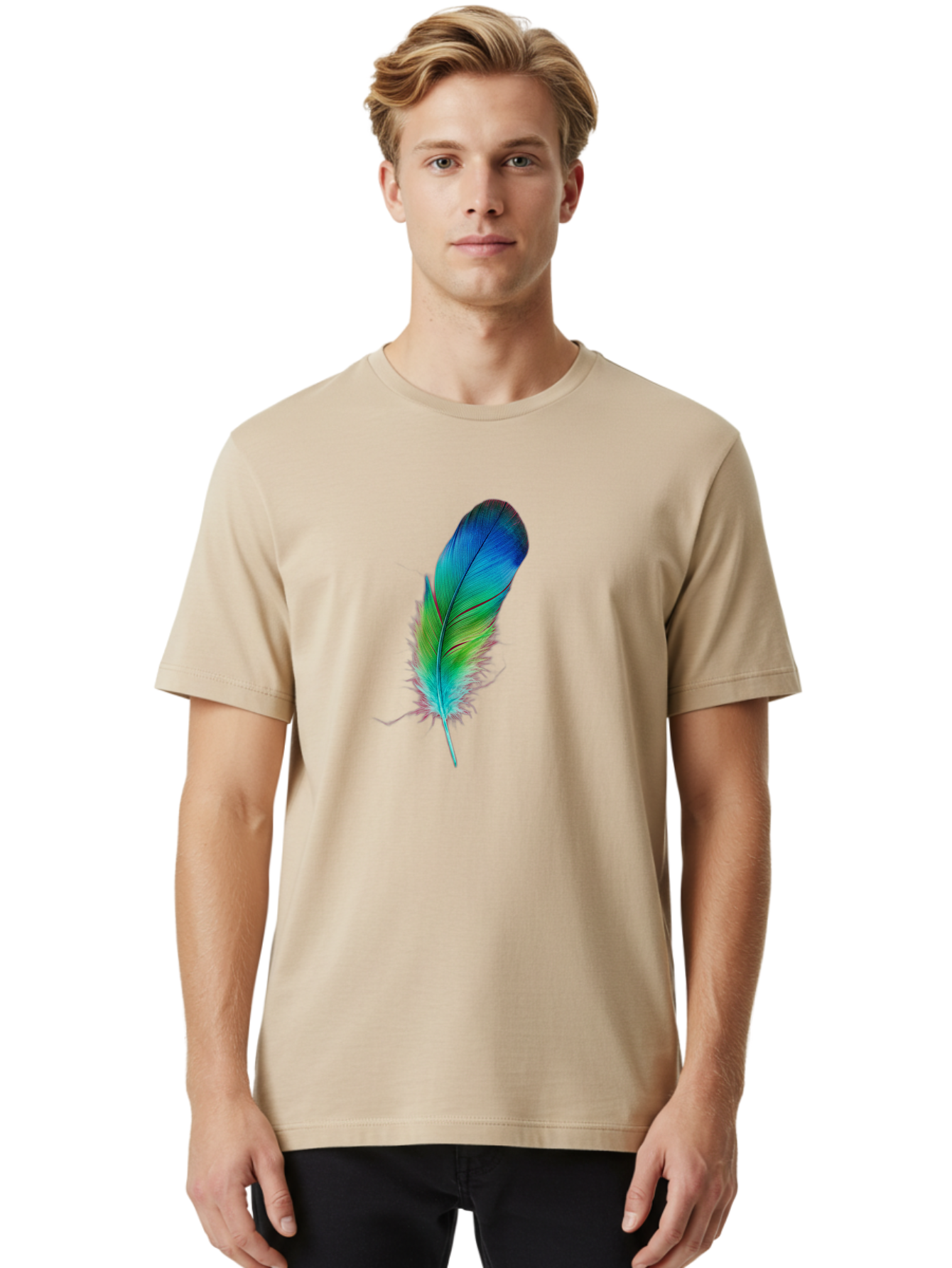 Colorful-Feather Men'S Graphic Tee, 100% Cotton, Comfortable Casual Summer Wear, Machine Washable, Vintage Camera, Old Camera, Antique Camera, Black Camera, Classic Photography, Photography Equipment, Nostalgic Device, Film Camera, Camera Art Bai728