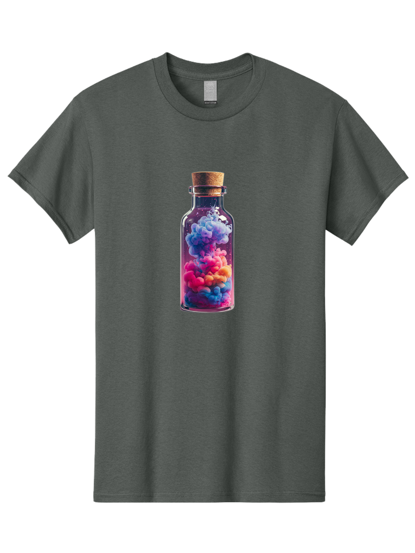 Colorful-Smoke-In-Bottle Men'S Graphic Tee, 100% Cotton, Comfortable Casual Summer Wear, Machine Washable, Vintage Camera, Old Camera, Antique Camera, Black Camera, Classic Photography, Photography Equipment, Nostalgic Device, Film Camera, Bai731