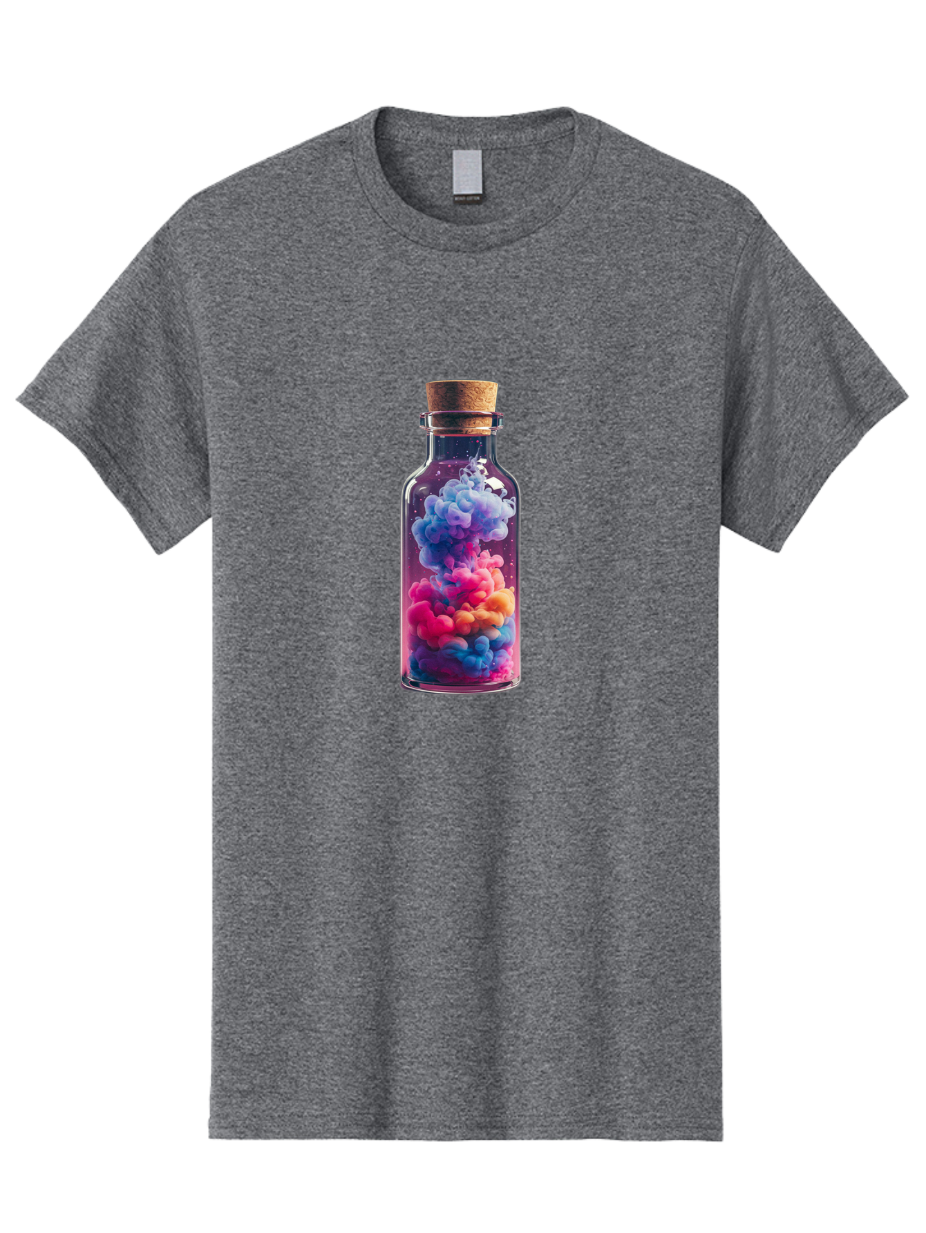 Colorful-Smoke-In-Bottle Men'S Graphic Tee, 100% Cotton, Comfortable Casual Summer Wear, Machine Washable, Vintage Camera, Old Camera, Antique Camera, Black Camera, Classic Photography, Photography Equipment, Nostalgic Device, Film Camera, Bai731