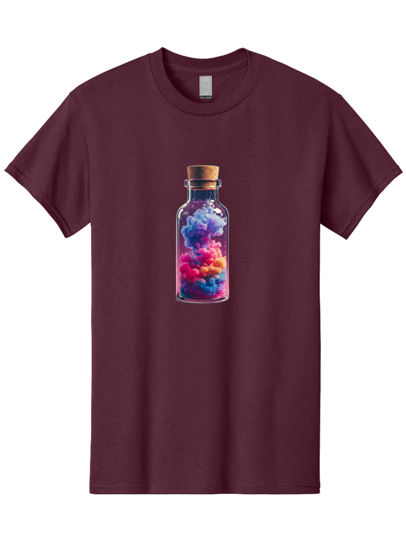 Colorful-Smoke-In-Bottle Men'S Graphic Tee, 100% Cotton, Comfortable Casual Summer Wear, Machine Washable, Vintage Camera, Old Camera, Antique Camera, Black Camera, Classic Photography, Photography Equipment, Nostalgic Device, Film Camera, Bai731