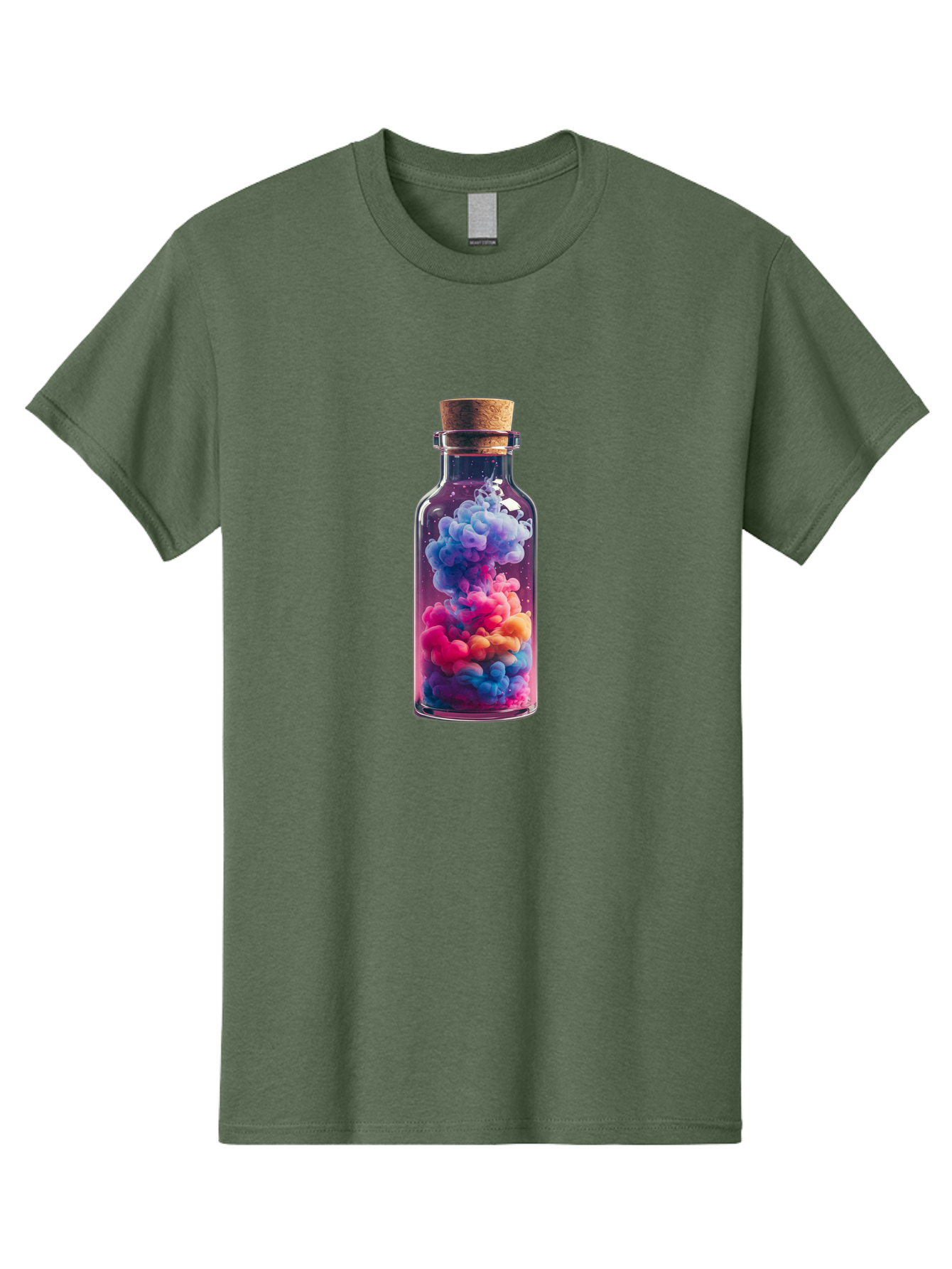 Colorful-Smoke-In-Bottle Men'S Graphic Tee, 100% Cotton, Comfortable Casual Summer Wear, Machine Washable, Vintage Camera, Old Camera, Antique Camera, Black Camera, Classic Photography, Photography Equipment, Nostalgic Device, Film Camera, Bai731