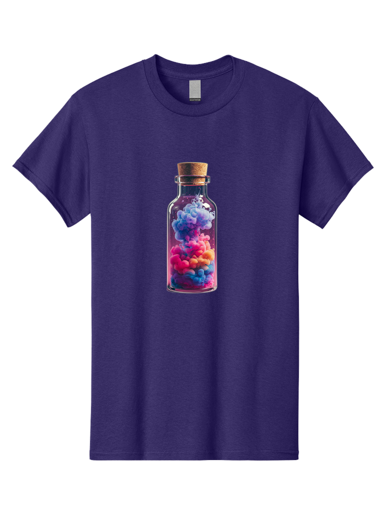 Colorful-Smoke-In-Bottle Men'S Graphic Tee, 100% Cotton, Comfortable Casual Summer Wear, Machine Washable, Vintage Camera, Old Camera, Antique Camera, Black Camera, Classic Photography, Photography Equipment, Nostalgic Device, Film Camera, Bai731