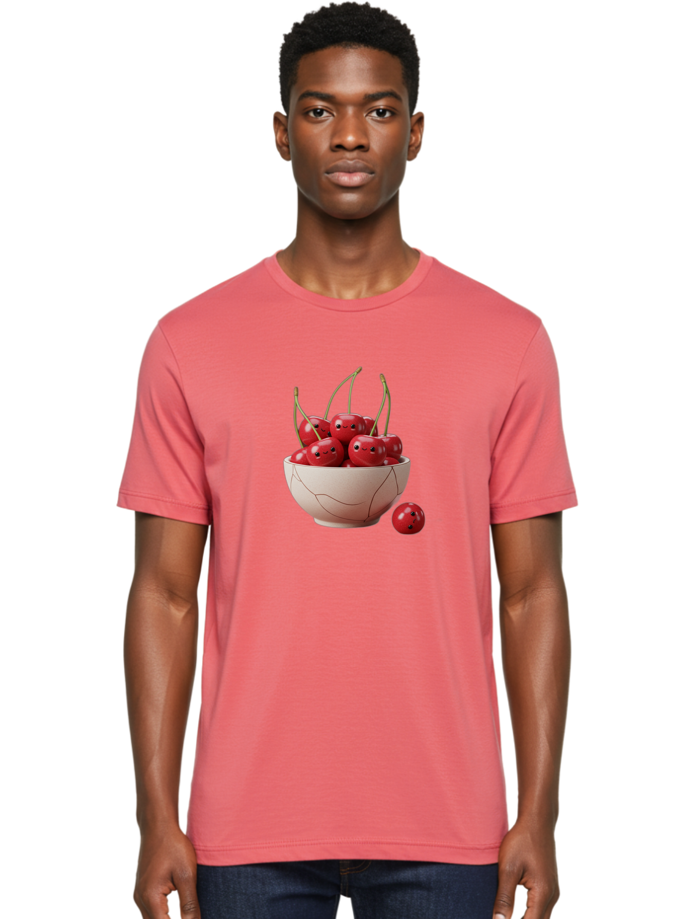 Cracked-Bowl-Cherries-2 Men'S Graphic Tee, 100% Cotton, Comfortable Casual Summer Wear, Machine Washable, Vintage Camera, Old Camera, Antique Camera, Black Camera, Classic Photography, Photography Equipment, Nostalgic Device, Film Camera, Bai739
