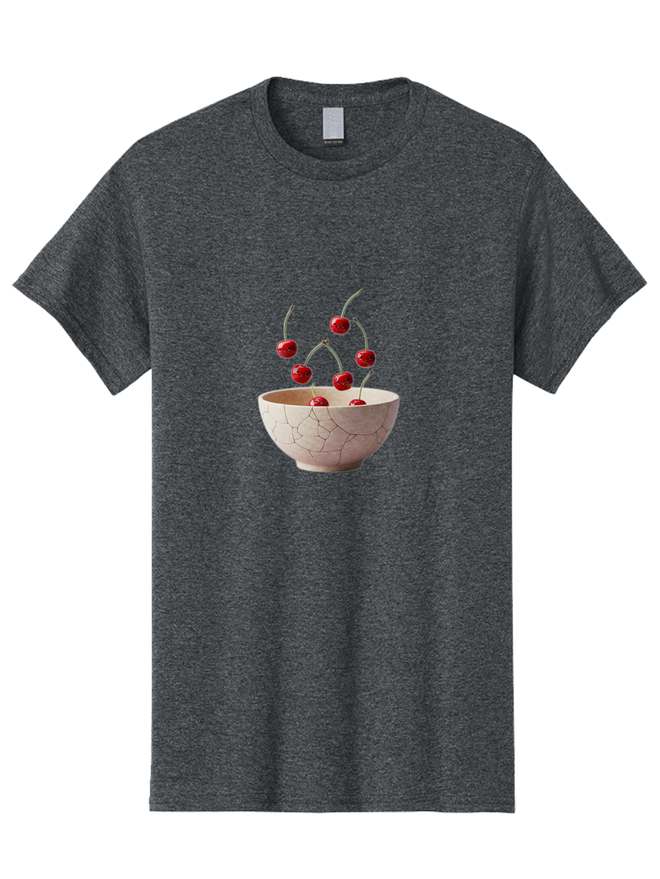 Cracked-Bowl-Cherries-3 Men'S Graphic Tee, 100% Cotton, Comfortable Casual Summer Wear, Machine Washable, Vintage Camera, Old Camera, Antique Camera, Black Camera, Classic Photography, Photography Equipment, Nostalgic Device, Film Camera, Bai740