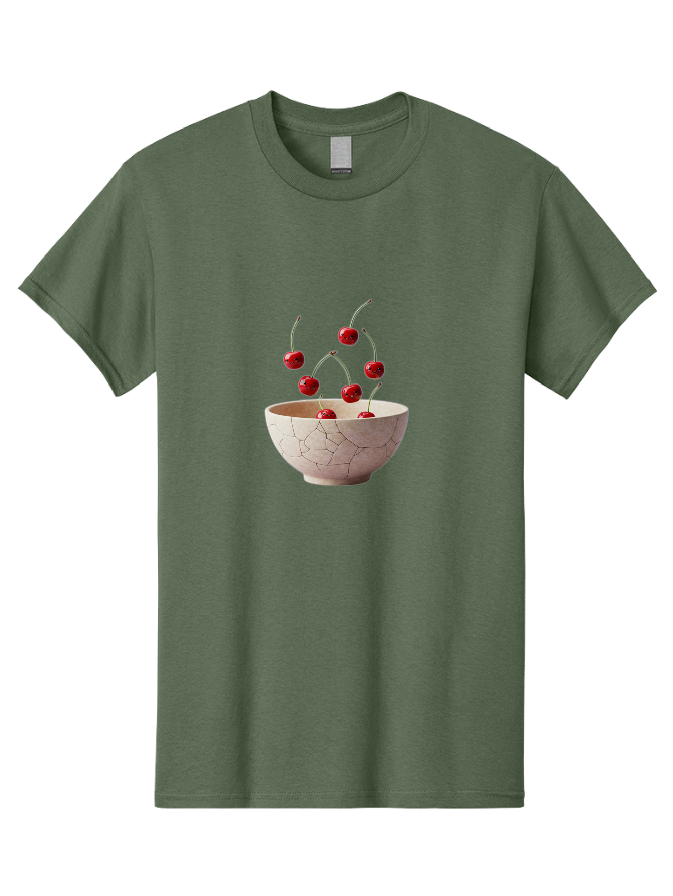 Cracked-Bowl-Cherries-3 Men'S Graphic Tee, 100% Cotton, Comfortable Casual Summer Wear, Machine Washable, Vintage Camera, Old Camera, Antique Camera, Black Camera, Classic Photography, Photography Equipment, Nostalgic Device, Film Camera, Bai740