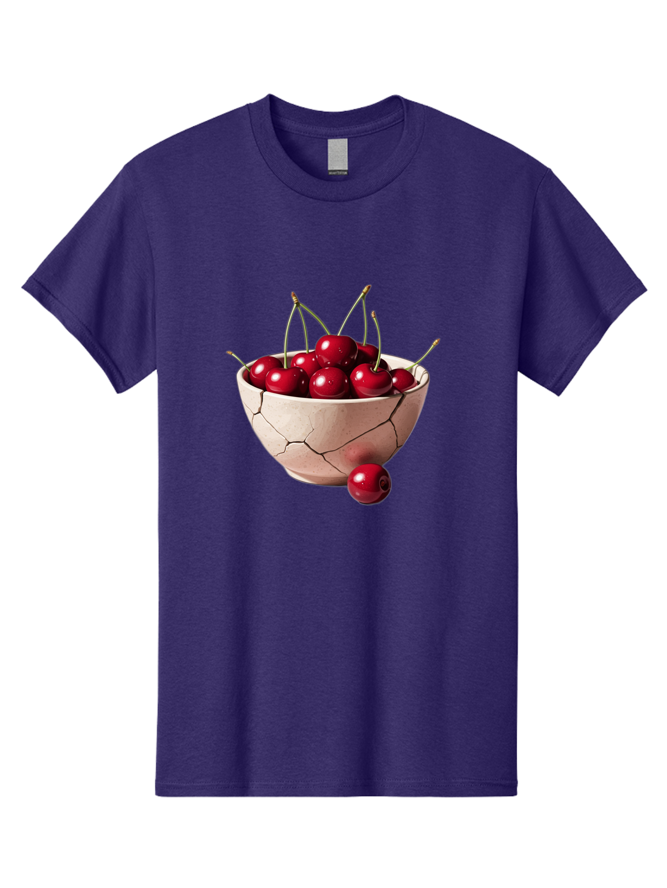 Cracked-Bowl-Cherries-4 Men'S Graphic Tee, 100% Cotton, Comfortable Casual Summer Wear, Machine Washable, Vintage Camera, Old Camera, Antique Camera, Black Camera, Classic Photography, Photography Equipment, Nostalgic Device, Film Camera, Bai741