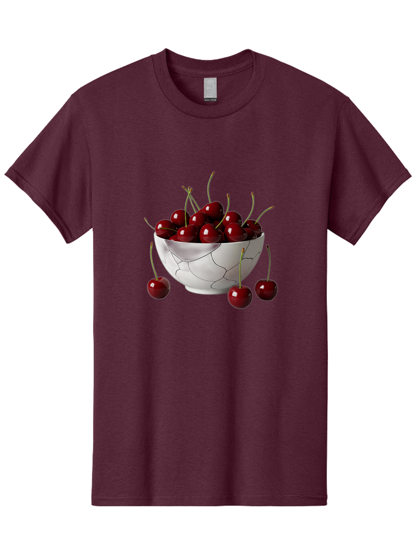 Cracked-Bowl-Cherries Men'S Graphic Tee, 100% Cotton, Comfortable Casual Summer Wear, Machine Washable, Vintage Camera, Old Camera, Antique Camera, Black Camera, Classic Photography, Photography Equipment, Nostalgic Device, Film Camera, Bai742