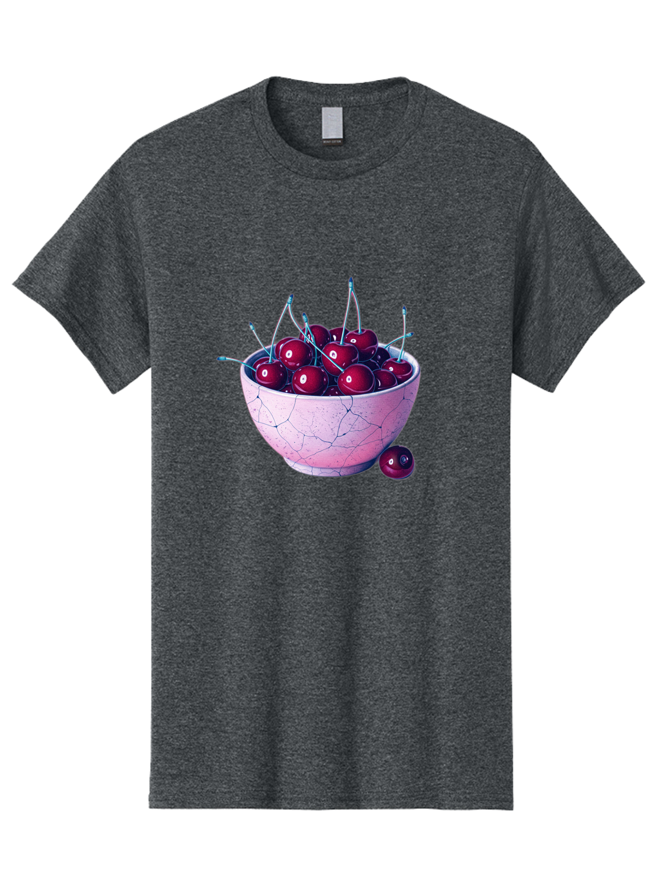 Cracked-Bowl-Of-Cherries Men'S Graphic Tee, 100% Cotton, Comfortable Casual Summer Wear, Machine Washable, Vintage Camera, Old Camera, Antique Camera, Black Camera, Classic Photography, Photography Equipment, Nostalgic Device, Film Camera, Bai743
