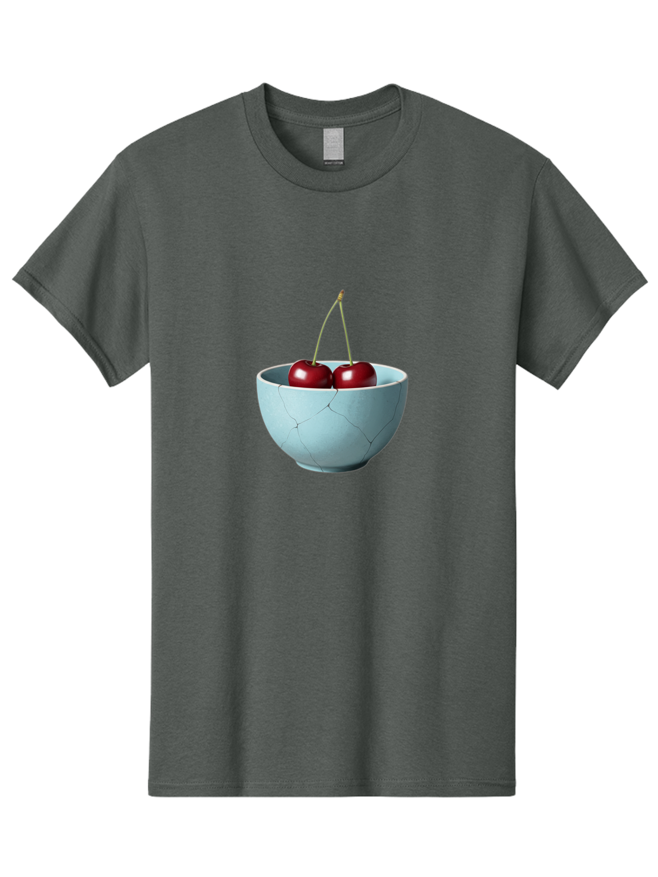 Cracked-White-Bowl-Cherries Men'S Graphic Tee, 100% Cotton, Comfortable Casual Summer Wear, Machine Washable, Vintage Camera, Old Camera, Antique Camera, Black Camera, Classic Photography, Photography Equipment, Nostalgic Device, Film Camera, Bai748