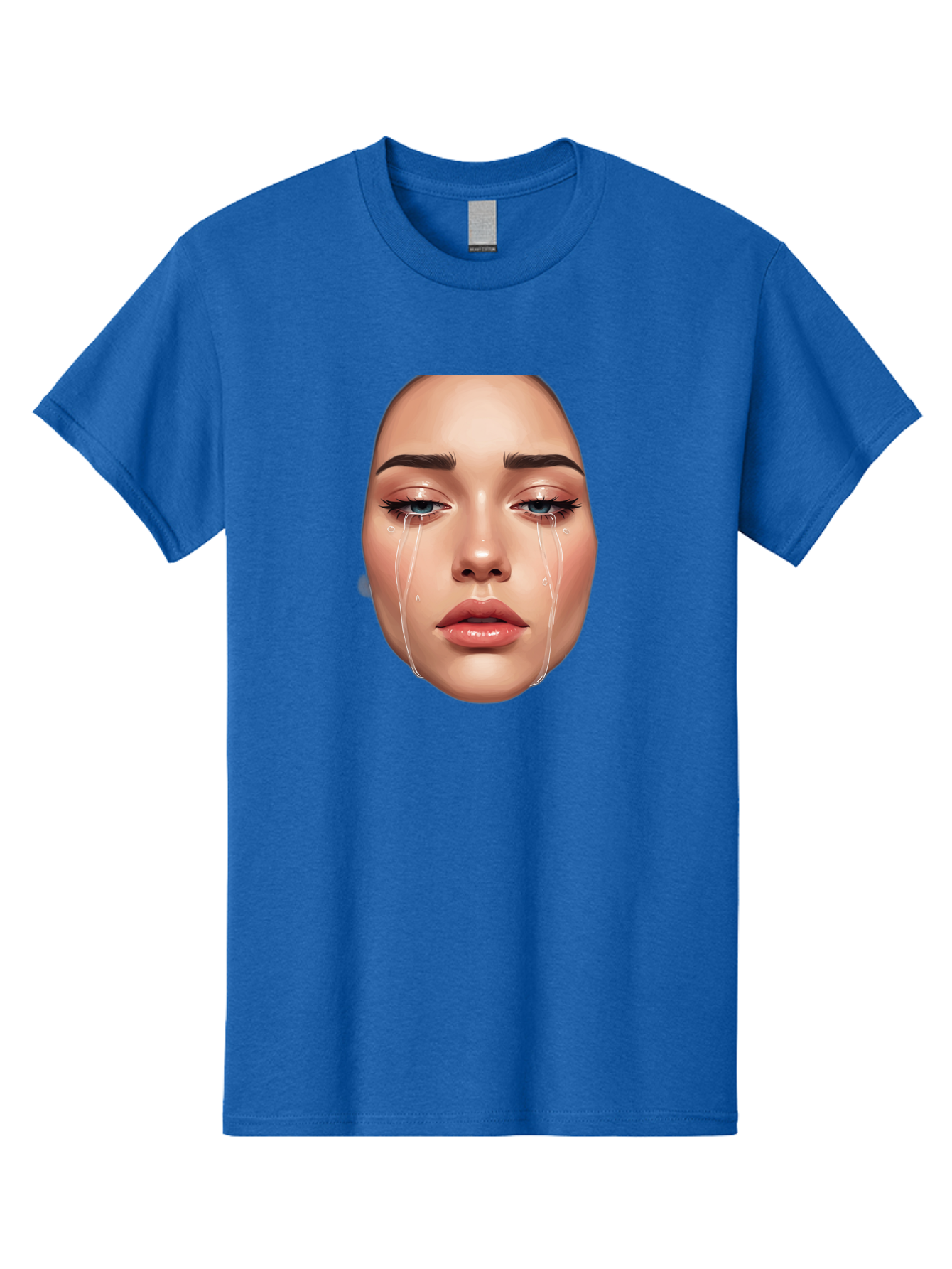 Crying-Face-1 Men'S Graphic Tee, 100% Cotton, Comfortable Casual Summer Wear, Machine Washable, Vintage Camera, Old Camera, Antique Camera, Black Camera, Classic Photography, Photography Equipment, Nostalgic Device, Film Camera, Camera Art Bai751