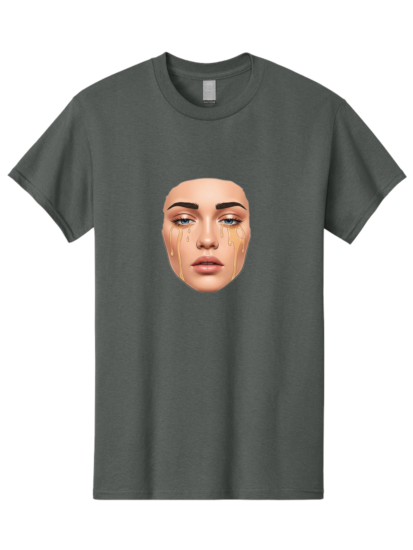 Crying-Face-2 Men'S Graphic Tee, 100% Cotton, Comfortable Casual Summer Wear, Machine Washable, Vintage Camera, Old Camera, Antique Camera, Black Camera, Classic Photography, Photography Equipment, Nostalgic Device, Film Camera, Camera Art Bai752