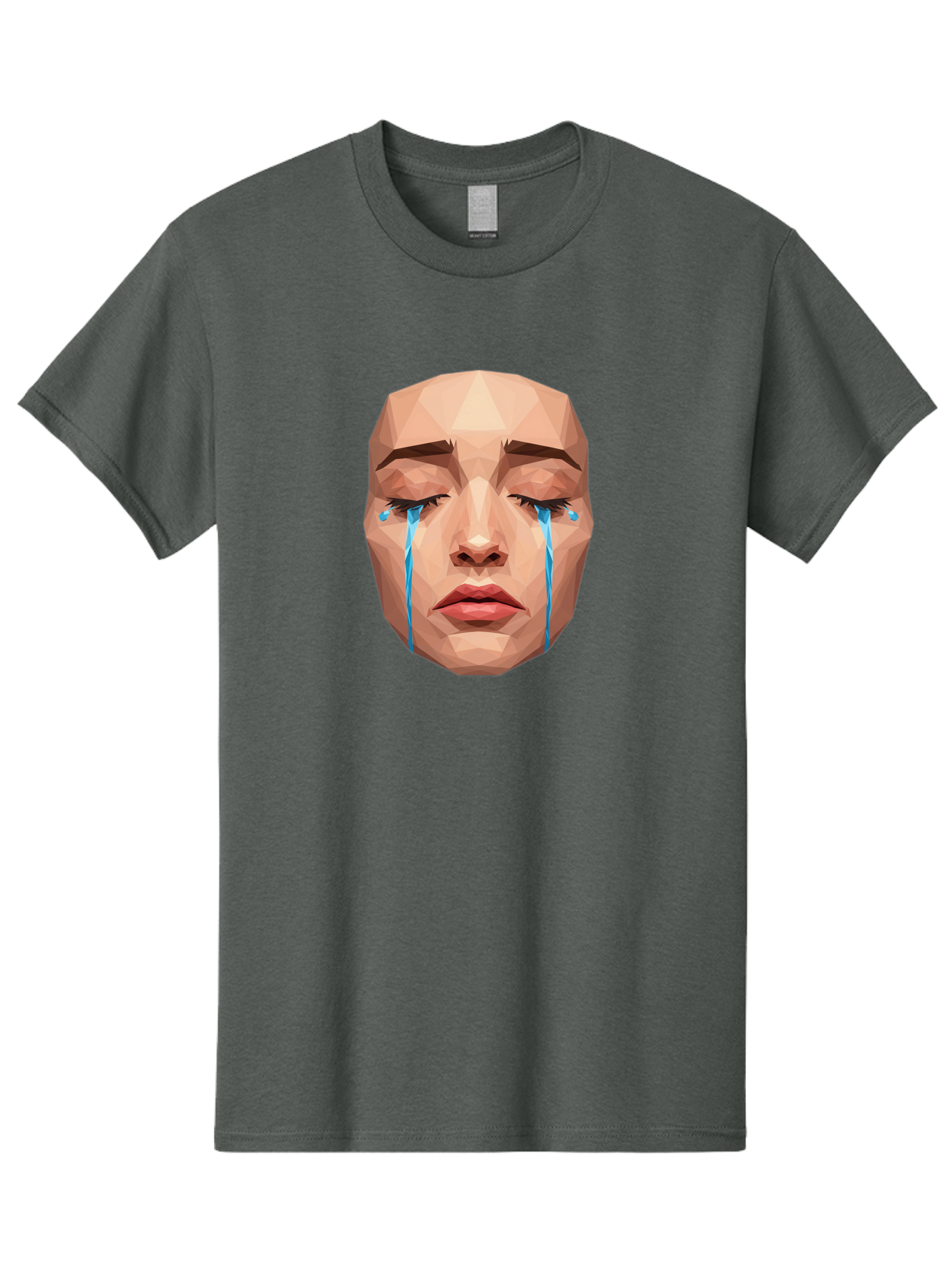Crying-Face-3 Men'S Graphic Tee, 100% Cotton, Comfortable Casual Summer Wear, Machine Washable, Vintage Camera, Old Camera, Antique Camera, Black Camera, Classic Photography, Photography Equipment, Nostalgic Device, Film Camera, Camera Art Bai753