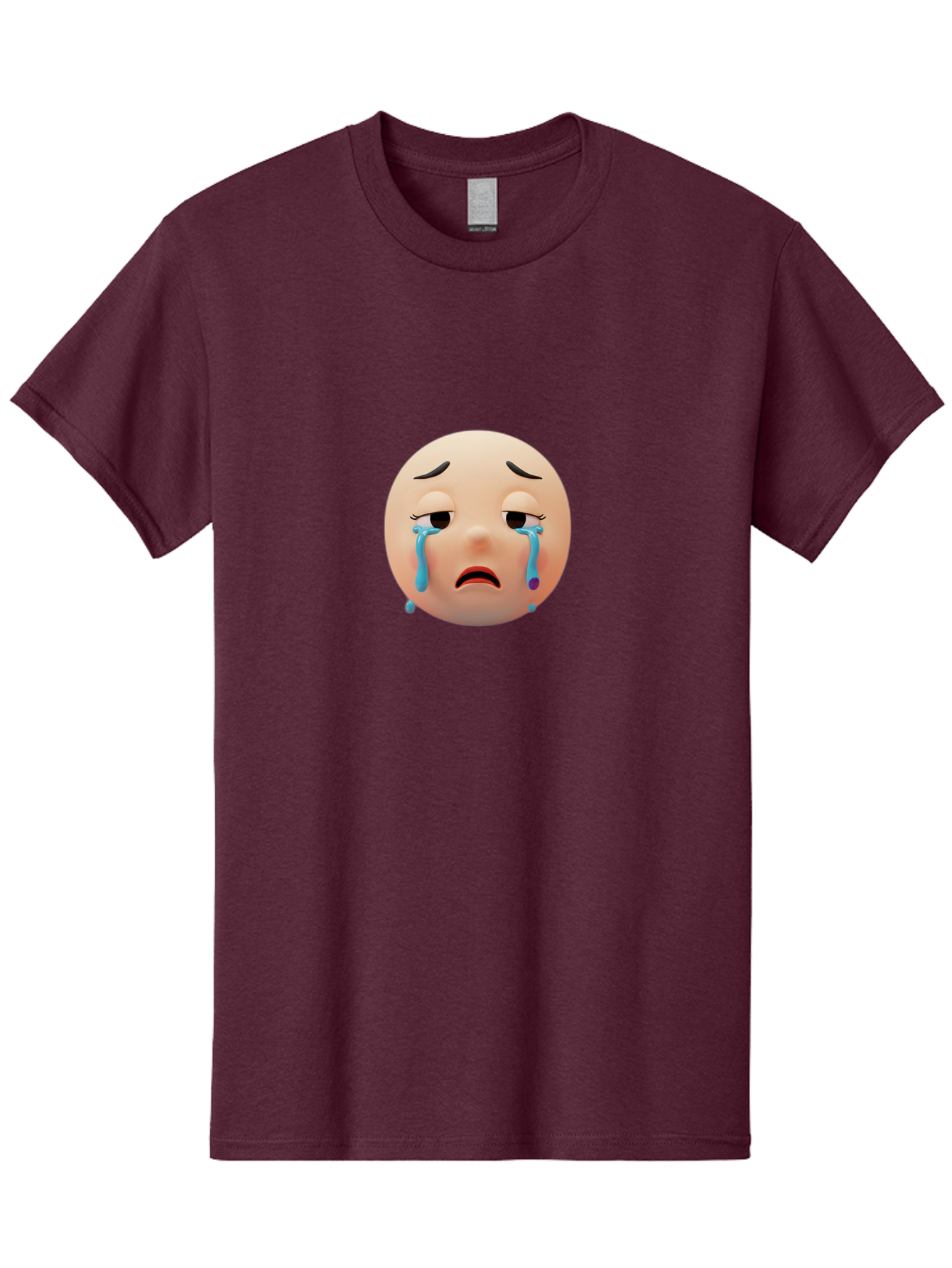 Crying-Face-4 Men'S Graphic Tee, 100% Cotton, Comfortable Casual Summer Wear, Machine Washable, Vintage Camera, Old Camera, Antique Camera, Black Camera, Classic Photography, Photography Equipment, Nostalgic Device, Film Camera, Camera Art Bai754