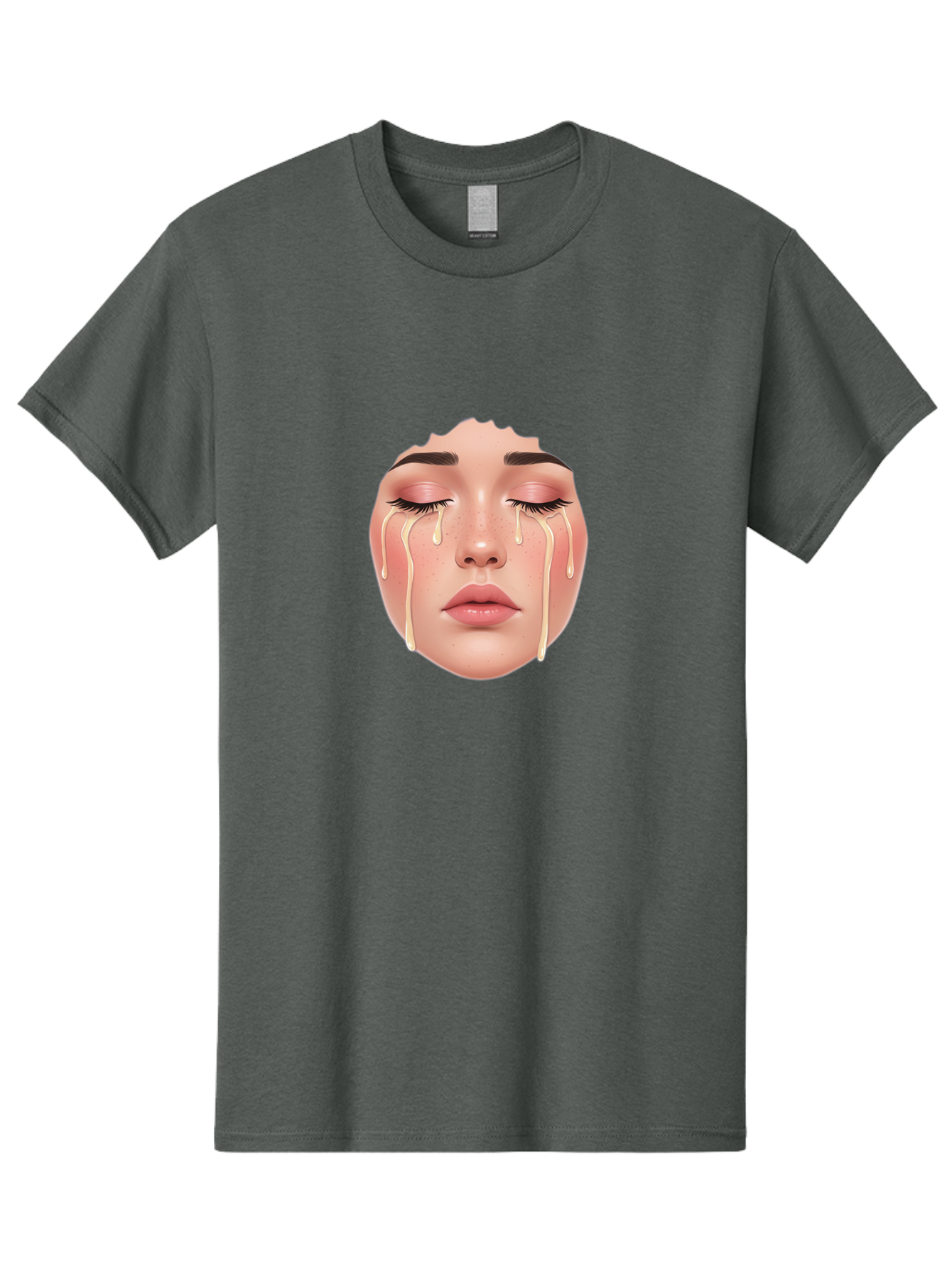 Crying-Face-Mask Men'S Graphic Tee, 100% Cotton, Comfortable Casual Summer Wear, Machine Washable, Vintage Camera, Old Camera, Antique Camera, Black Camera, Classic Photography, Photography Equipment, Nostalgic Device, Film Camera, Camera Art Bai755