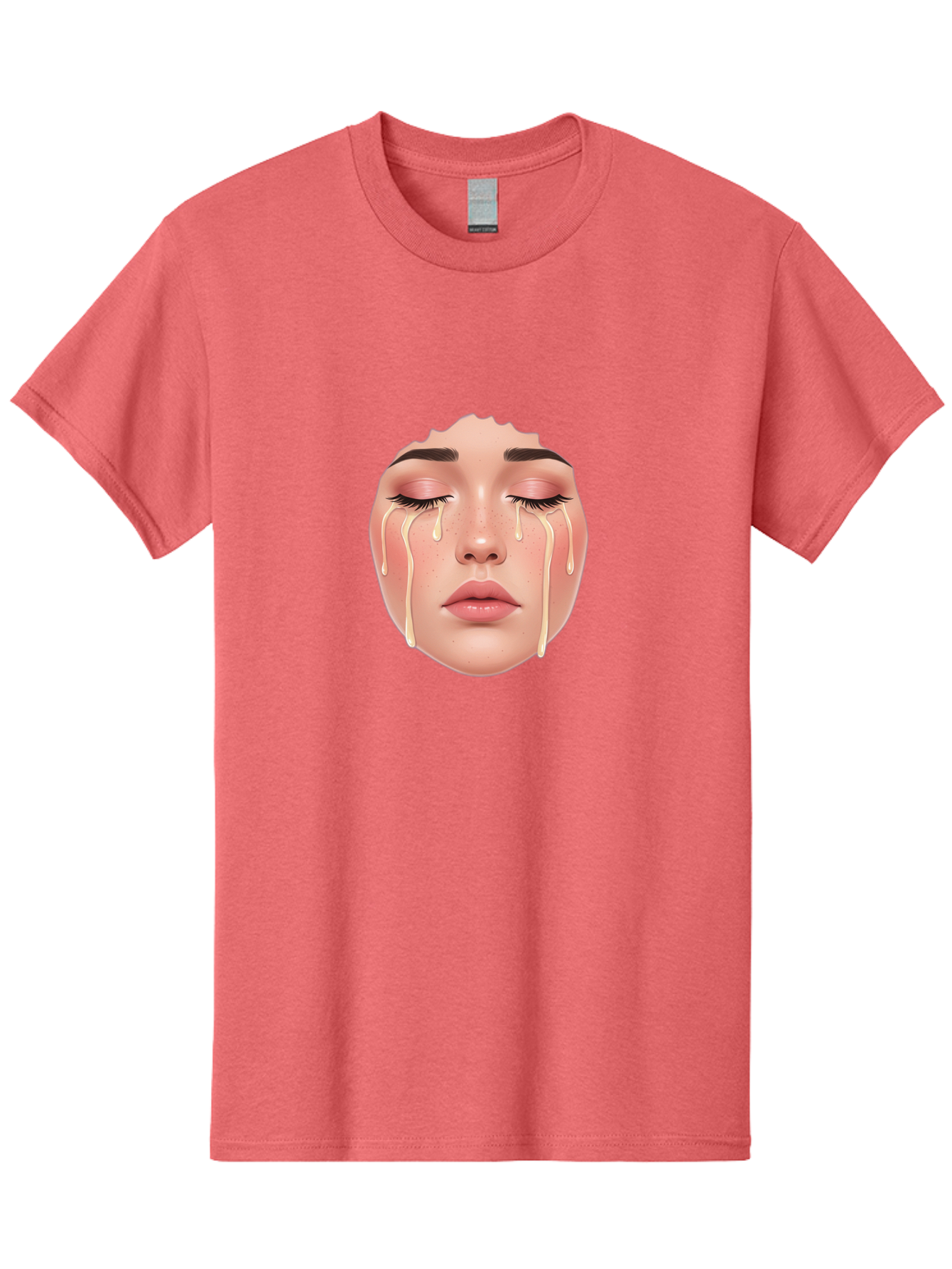 Crying-Face-Mask Men'S Graphic Tee, 100% Cotton, Comfortable Casual Summer Wear, Machine Washable, Vintage Camera, Old Camera, Antique Camera, Black Camera, Classic Photography, Photography Equipment, Nostalgic Device, Film Camera, Camera Art Bai755