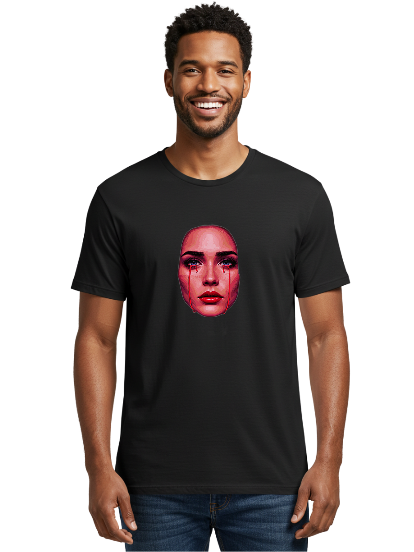 Crying-Face Men'S Graphic Tee, 100% Cotton, Comfortable Casual Summer Wear, Machine Washable, Vintage Camera, Old Camera, Antique Camera, Black Camera, Classic Photography, Photography Equipment, Nostalgic Device, Film Camera, Camera Art Bai756