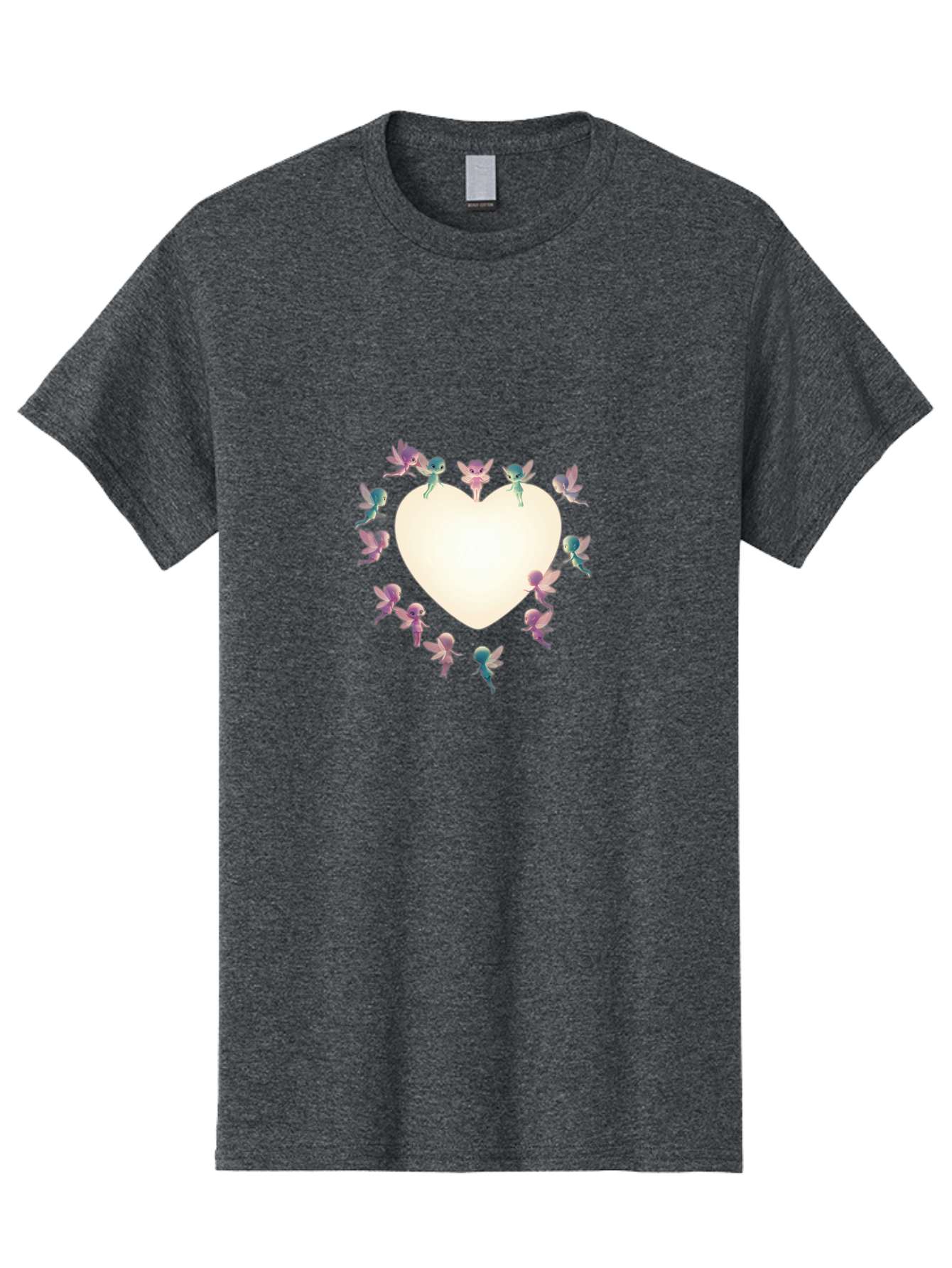 Cupid-Fairies-Heart Men'S Graphic Tee, 100% Cotton, Comfortable Casual Summer Wear, Machine Washable, Vintage Camera, Old Camera, Antique Camera, Black Camera, Classic Photography, Photography Equipment, Nostalgic Device, Film Camera, Bai760
