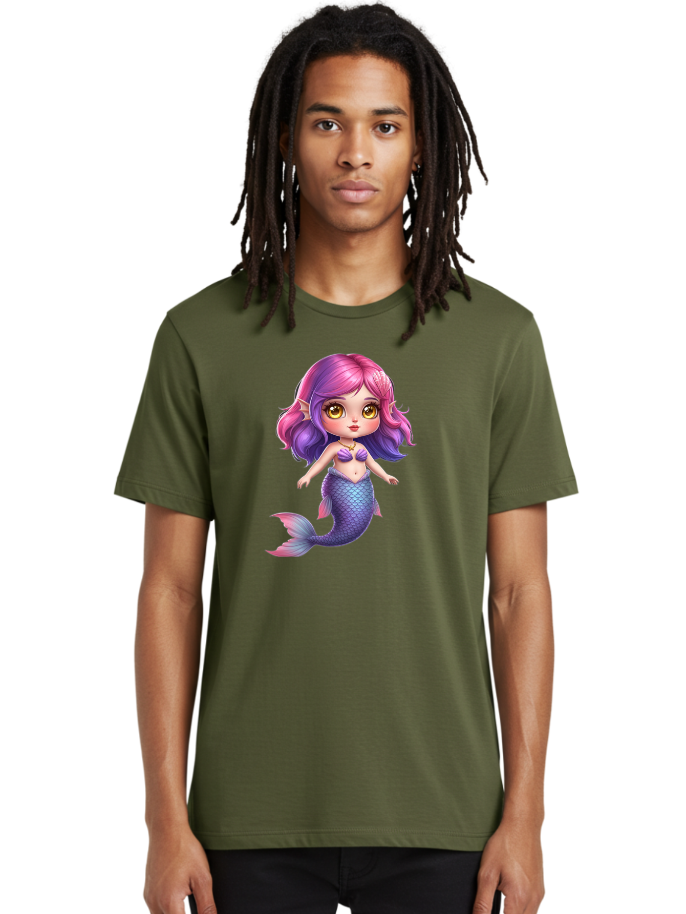 Cute-Mermaid-Girl Men'S Graphic Tee, 100% Cotton, Comfortable Casual Summer Wear, Machine Washable, Vintage Camera, Old Camera, Antique Camera, Black Camera, Classic Photography, Photography Equipment, Nostalgic Device, Film Camera, Camera Art Bai765
