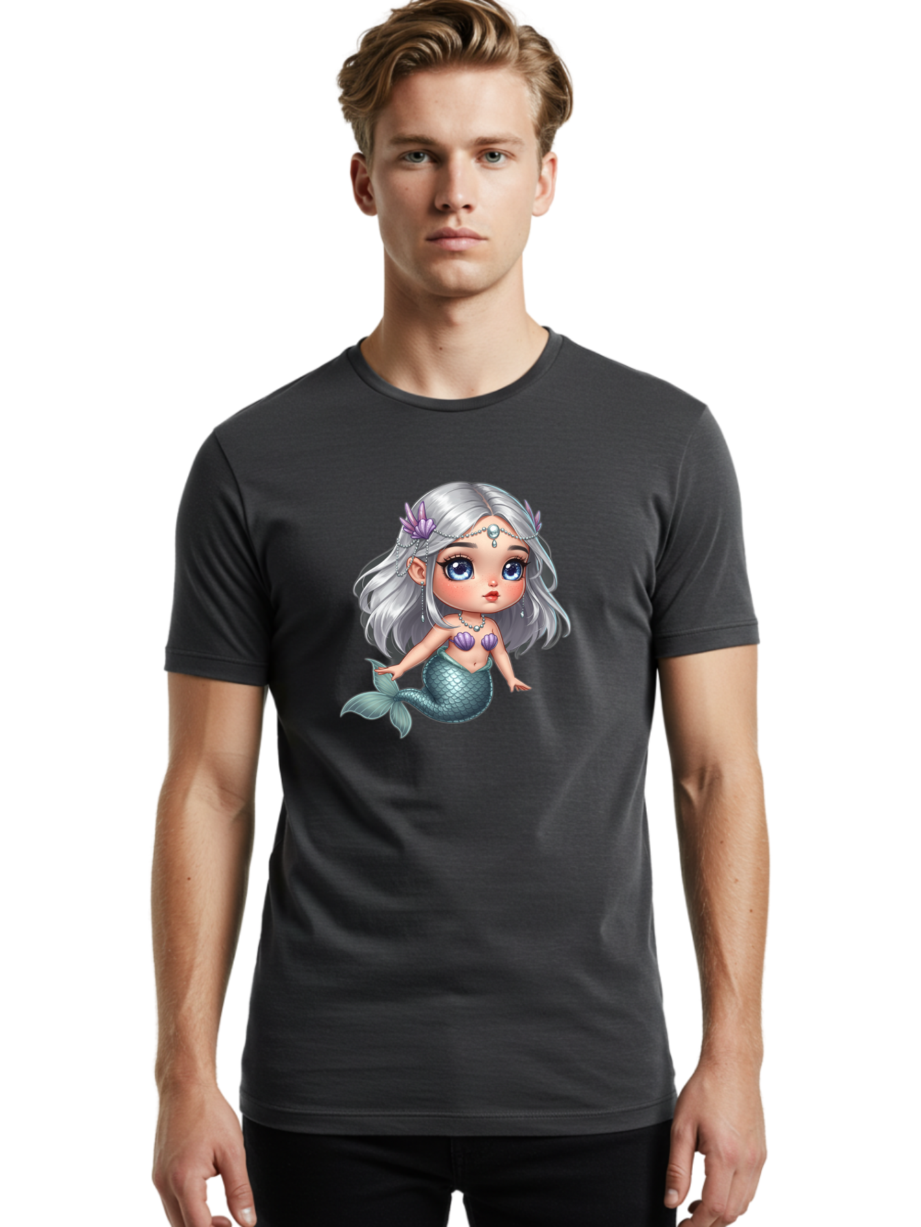 Cute-Mermaid Men'S Graphic Tee, 100% Cotton, Comfortable Casual Summer Wear, Machine Washable, Vintage Camera, Old Camera, Antique Camera, Black Camera, Classic Photography, Photography Equipment, Nostalgic Device, Film Camera, Camera Art Bai766