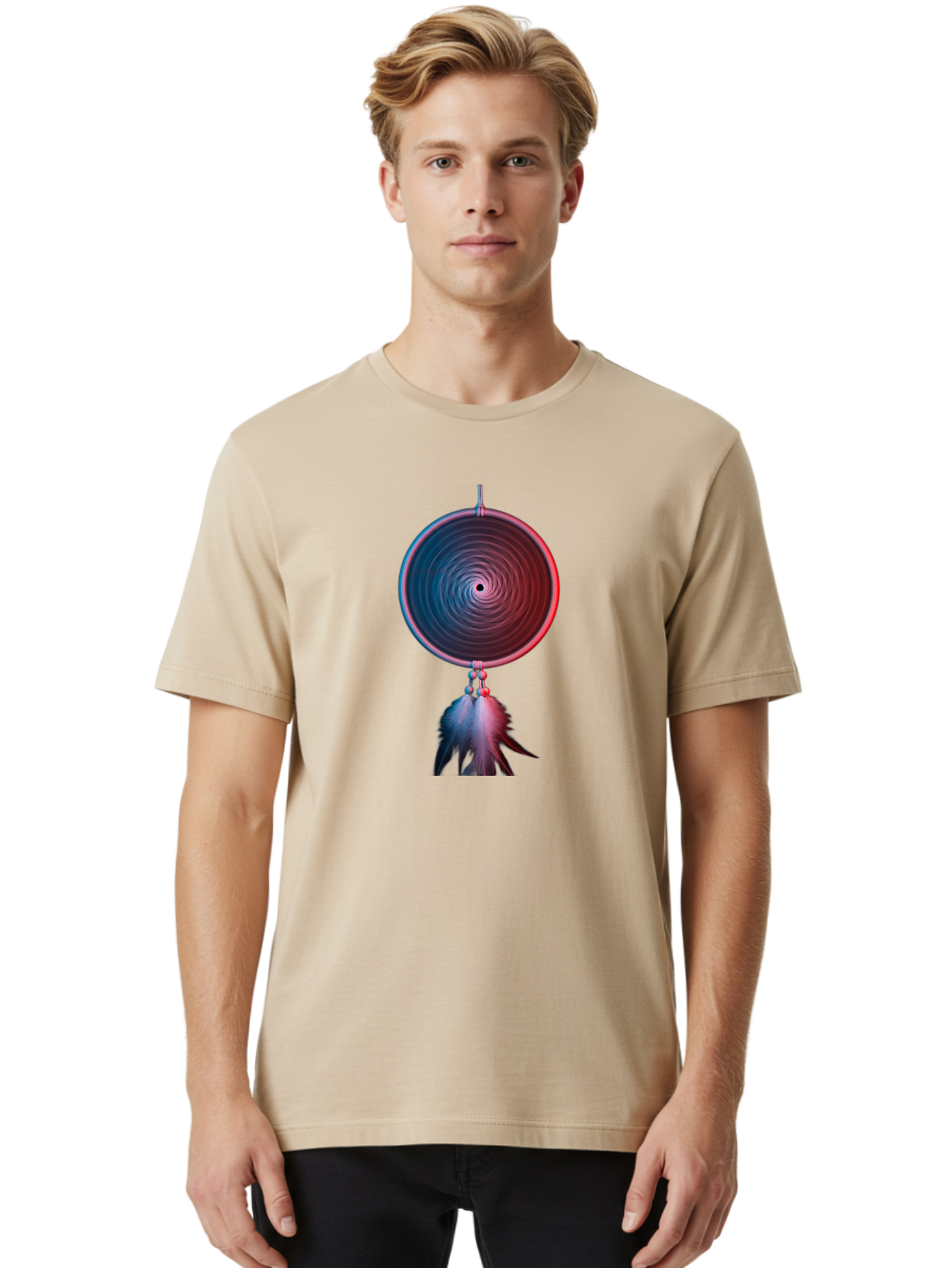 Dreamcatcher-3 Men'S Graphic Tee, 100% Cotton, Comfortable Casual Summer Wear, Machine Washable, Vintage Camera, Old Camera, Antique Camera, Black Camera, Classic Photography, Photography Equipment, Nostalgic Device, Film Camera, Camera Art Bai773