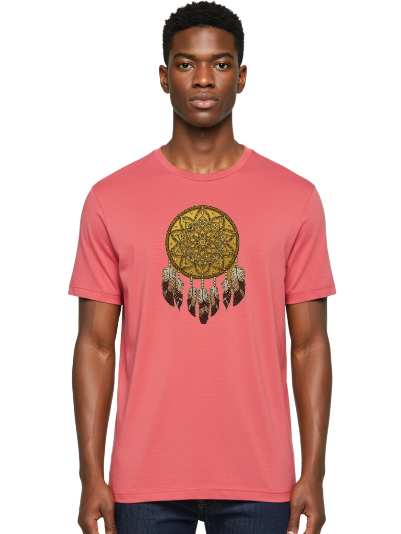 Dreamcatcher-Mandala Men'S Graphic Tee, 100% Cotton, Comfortable Casual Summer Wear, Machine Washable, Vintage Camera, Old Camera, Antique Camera, Black Camera, Classic Photography, Photography Equipment, Nostalgic Device, Film Camera, Bai775