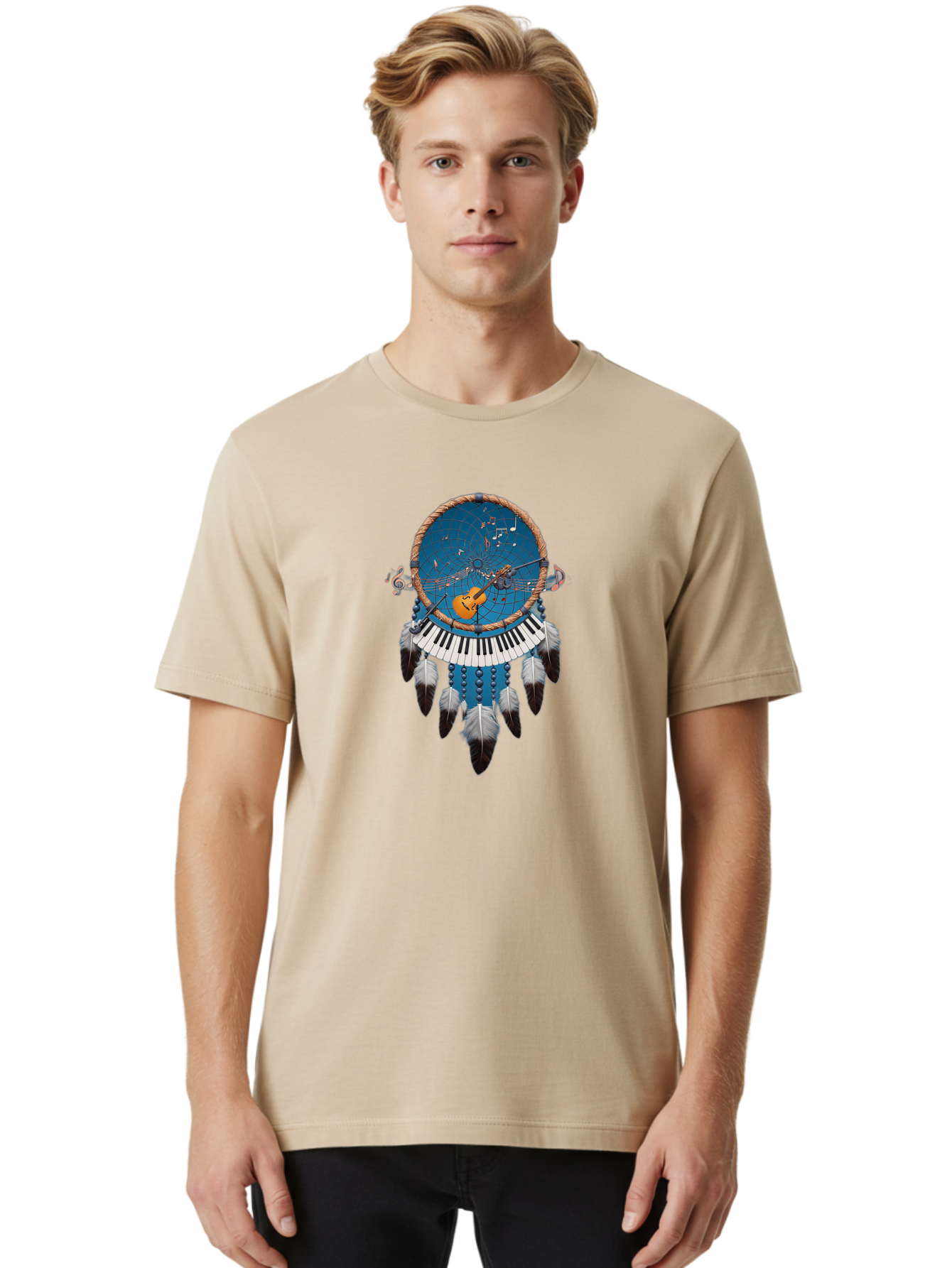 Dreamcatcher-Music Men'S Graphic Tee, 100% Cotton, Comfortable Casual Summer Wear, Machine Washable, Vintage Camera, Old Camera, Antique Camera, Black Camera, Classic Photography, Photography Equipment, Nostalgic Device, Film Camera, Bai776