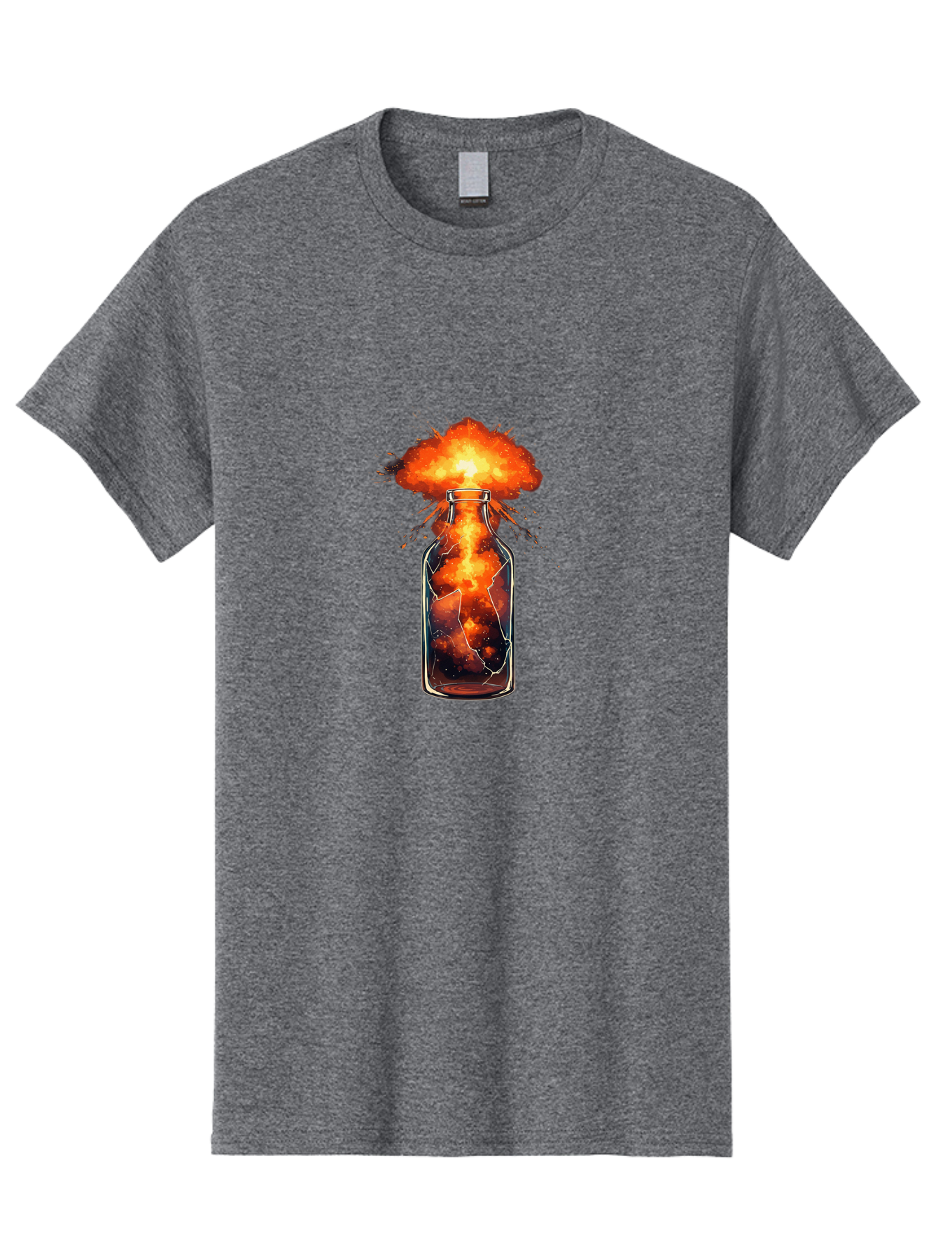 Exploding-Bottle Men'S Graphic Tee, 100% Cotton, Comfortable Casual Summer Wear, Machine Washable, Vintage Camera, Old Camera, Antique Camera, Black Camera, Classic Photography, Photography Equipment, Nostalgic Device, Film Camera, Camera Art Bai781
