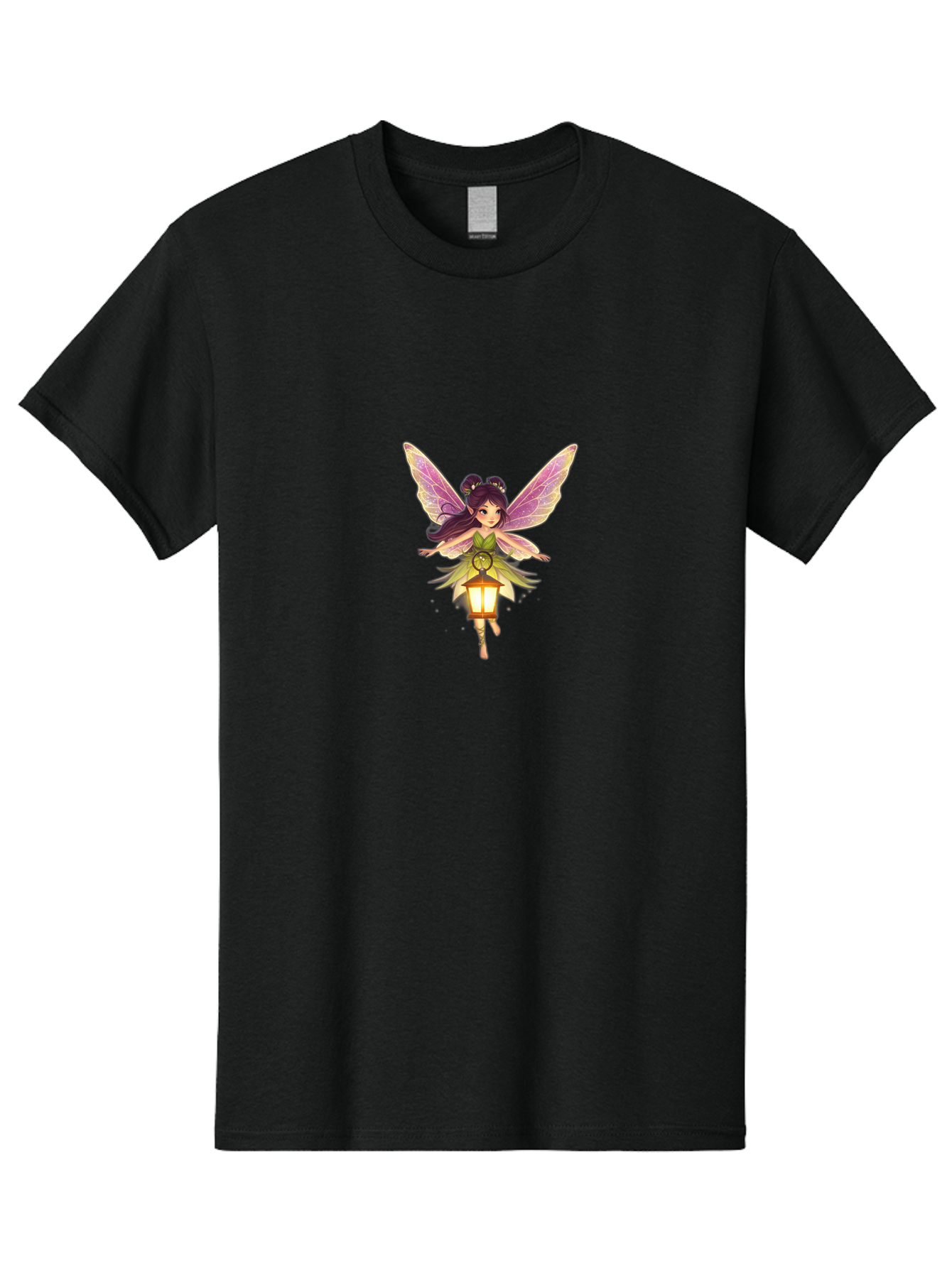Fairy-With-Lantern-1 Men'S Graphic Tee, 100% Cotton, Comfortable Casual Summer Wear, Machine Washable, Vintage Camera, Old Camera, Antique Camera, Black Camera, Classic Photography, Photography Equipment, Nostalgic Device, Film Camera, Bai798