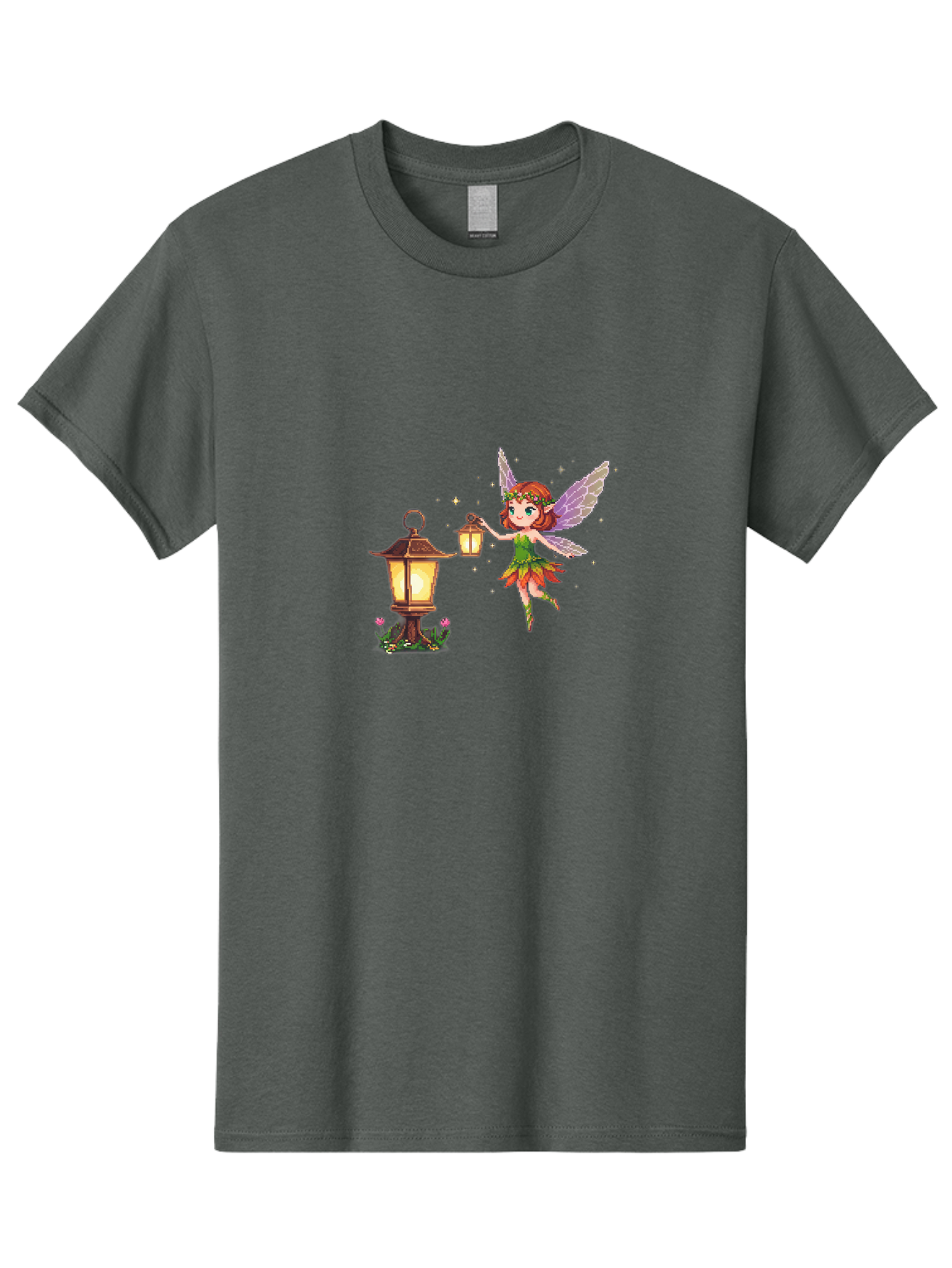 Fairy-With-Lantern-2 Men'S Graphic Tee, 100% Cotton, Comfortable Casual Summer Wear, Machine Washable, Vintage Camera, Old Camera, Antique Camera, Black Camera, Classic Photography, Photography Equipment, Nostalgic Device, Film Camera, Bai799