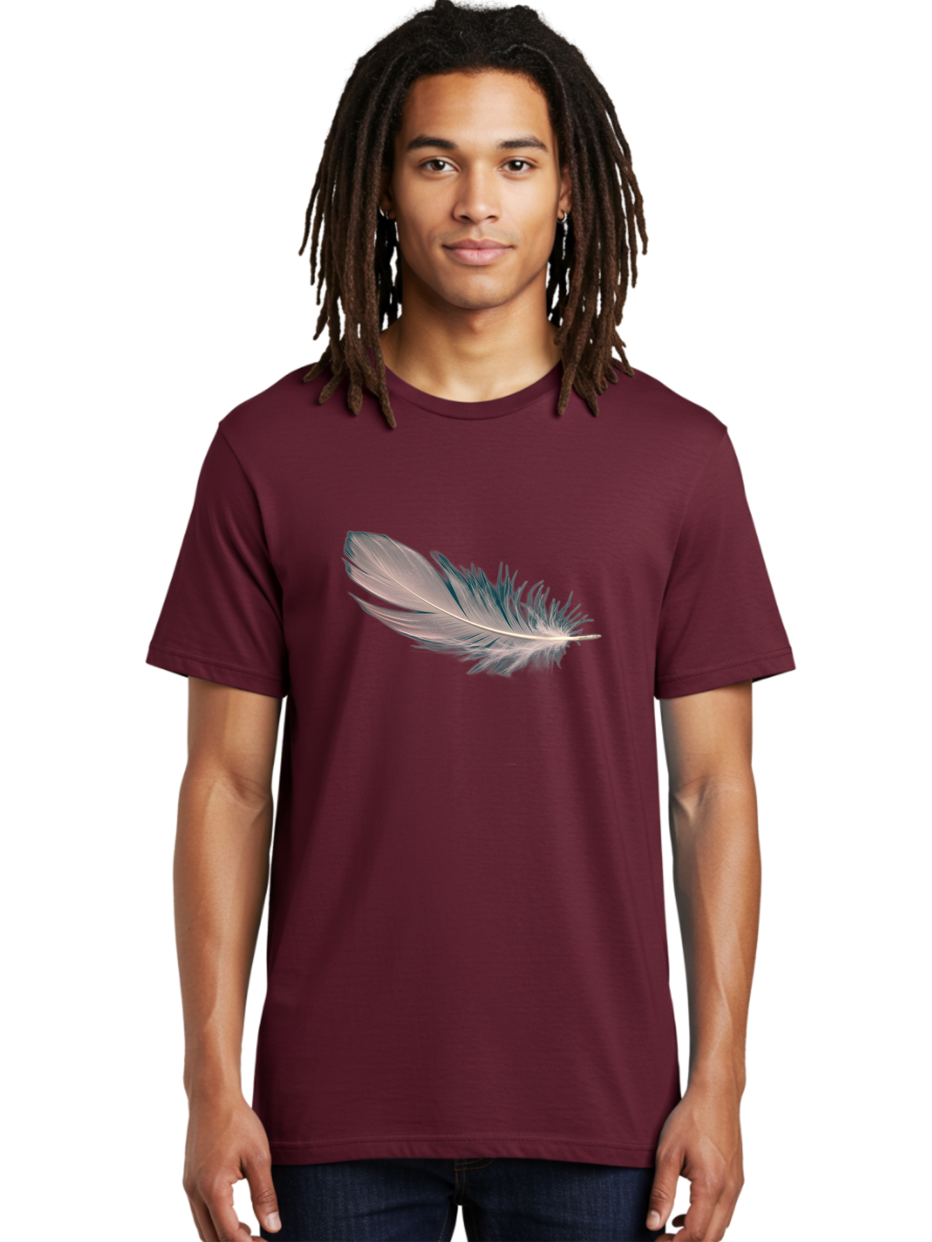 Feather-2 Men'S Graphic Tee, 100% Cotton, Comfortable Casual Summer Wear, Machine Washable, Vintage Camera, Old Camera, Antique Camera, Black Camera, Classic Photography, Photography Equipment, Nostalgic Device, Film Camera, Camera Art Bai805