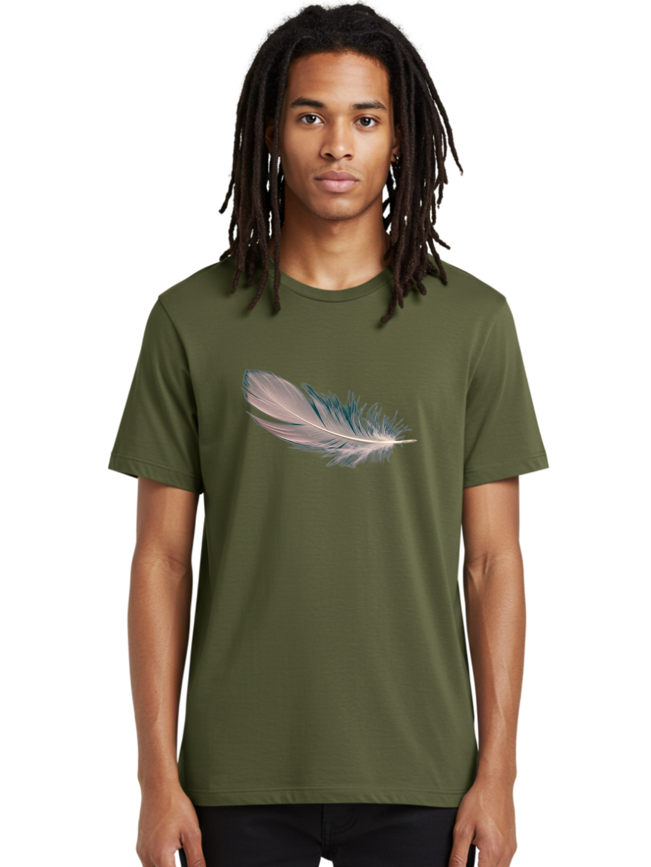 Feather-2 Men'S Graphic Tee, 100% Cotton, Comfortable Casual Summer Wear, Machine Washable, Vintage Camera, Old Camera, Antique Camera, Black Camera, Classic Photography, Photography Equipment, Nostalgic Device, Film Camera, Camera Art Bai805