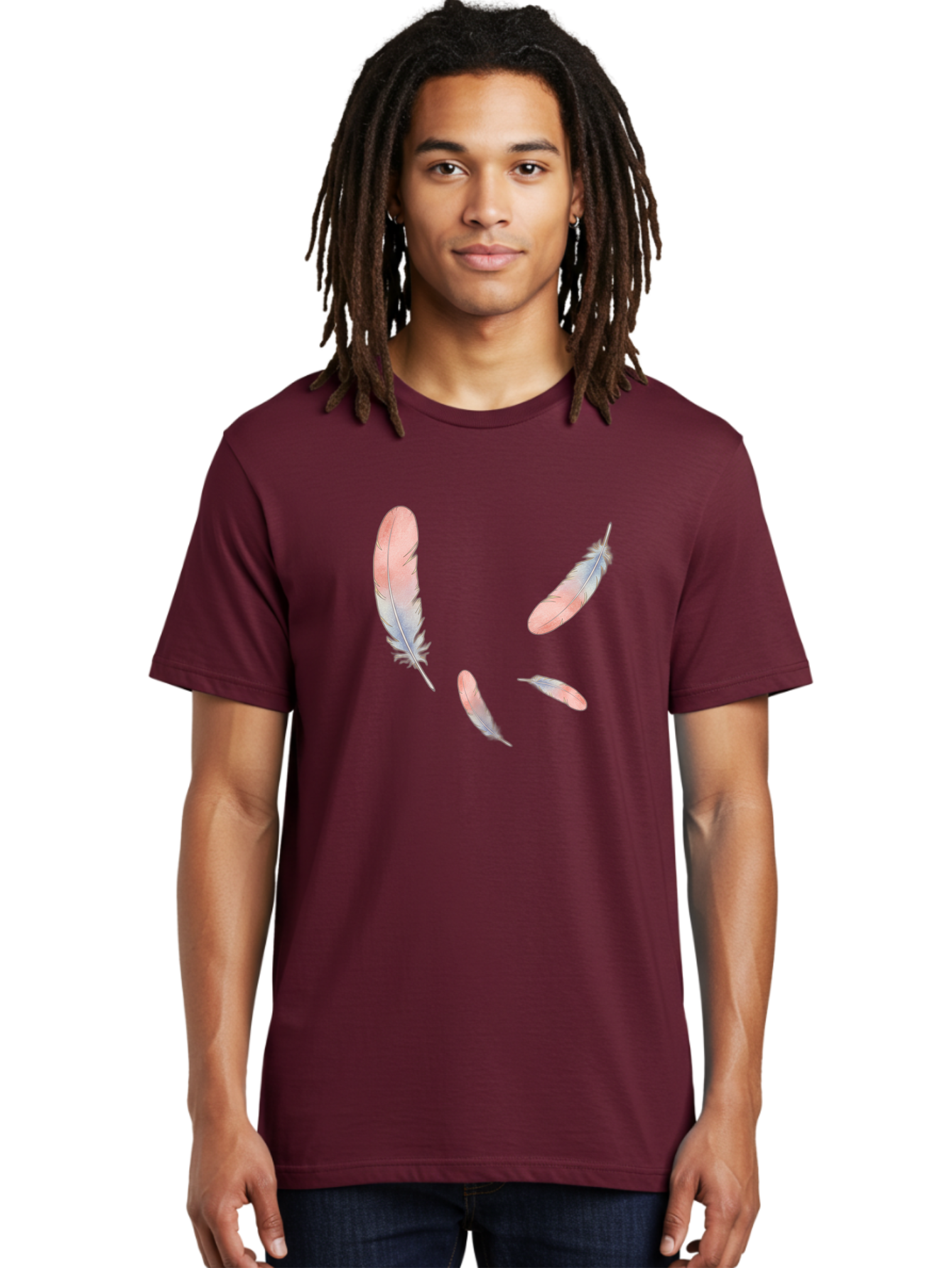 Feathers-6 Men'S Graphic Tee, 100% Cotton, Comfortable Casual Summer Wear, Machine Washable, Vintage Camera, Old Camera, Antique Camera, Black Camera, Classic Photography, Photography Equipment, Nostalgic Device, Film Camera, Camera Art Bai824