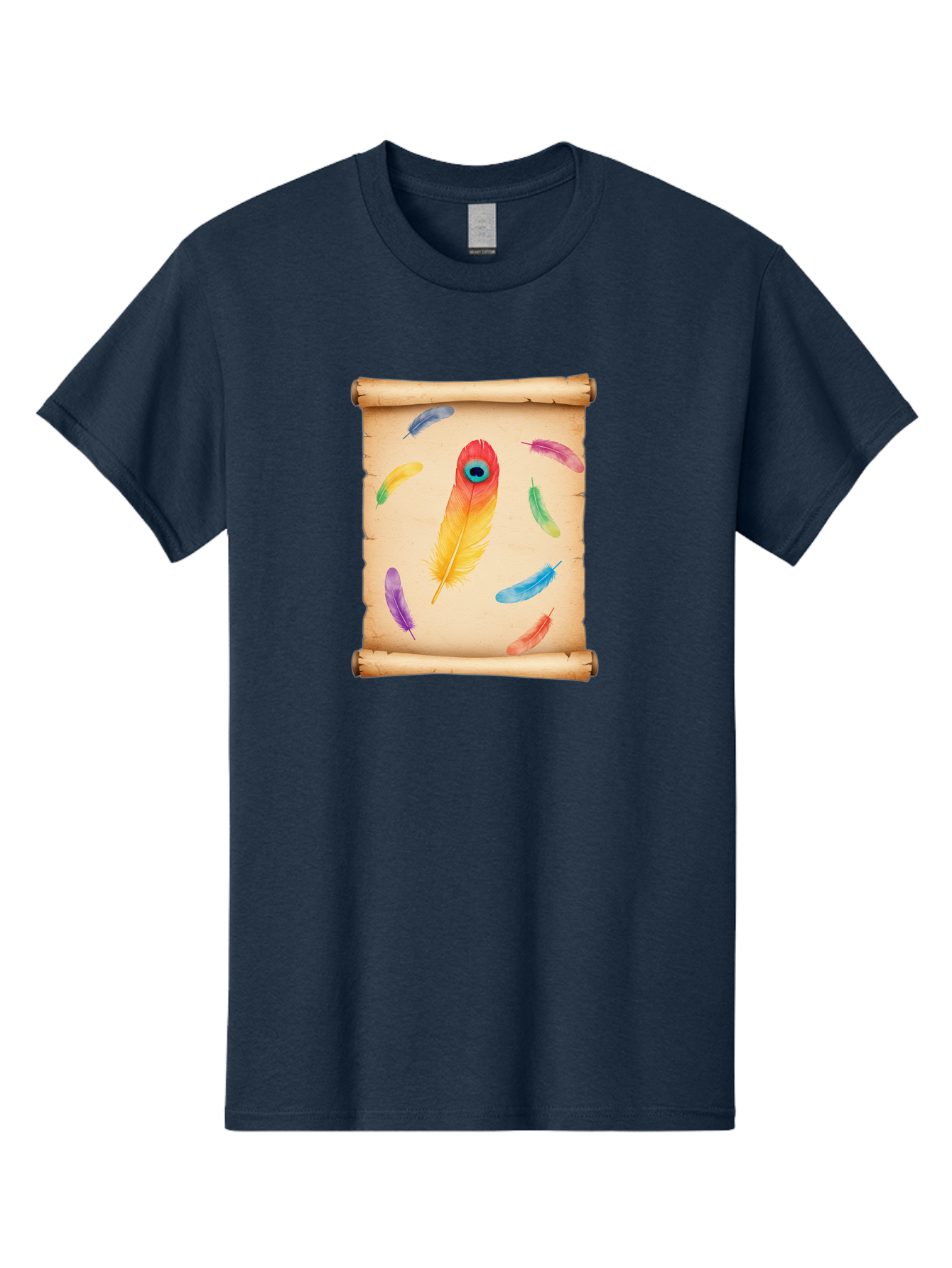 Feathers-On-Parchment Men'S Graphic Tee, 100% Cotton, Comfortable Casual Summer Wear, Machine Washable, Vintage Camera, Old Camera, Antique Camera, Black Camera, Classic Photography, Photography Equipment, Nostalgic Device, Film Camera, Bai830