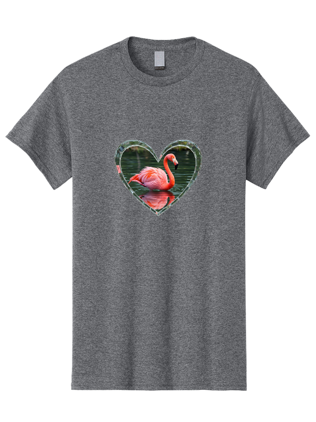 Flamingo-Heart Men'S Graphic Tee, 100% Cotton, Comfortable Casual Summer Wear, Machine Washable, Vintage Camera, Old Camera, Antique Camera, Black Camera, Classic Photography, Photography Equipment, Nostalgic Device, Film Camera, Camera Art Bai843
