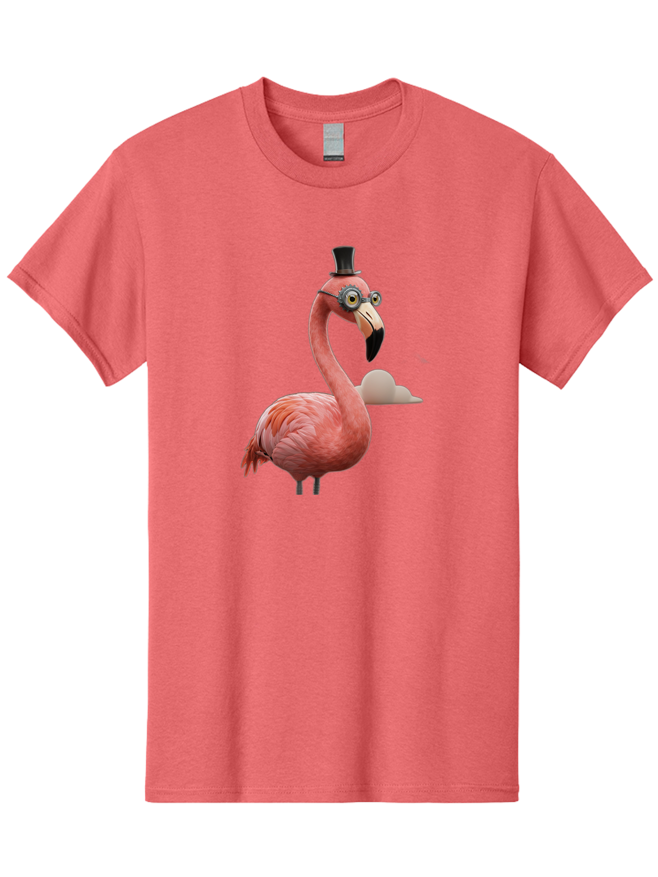 Flamingo-In-Top-Hat Men'S Graphic Tee, 100% Cotton, Comfortable Casual Summer Wear, Machine Washable, Vintage Camera, Old Camera, Antique Camera, Black Camera, Classic Photography, Photography Equipment, Nostalgic Device, Film Camera, Bai844