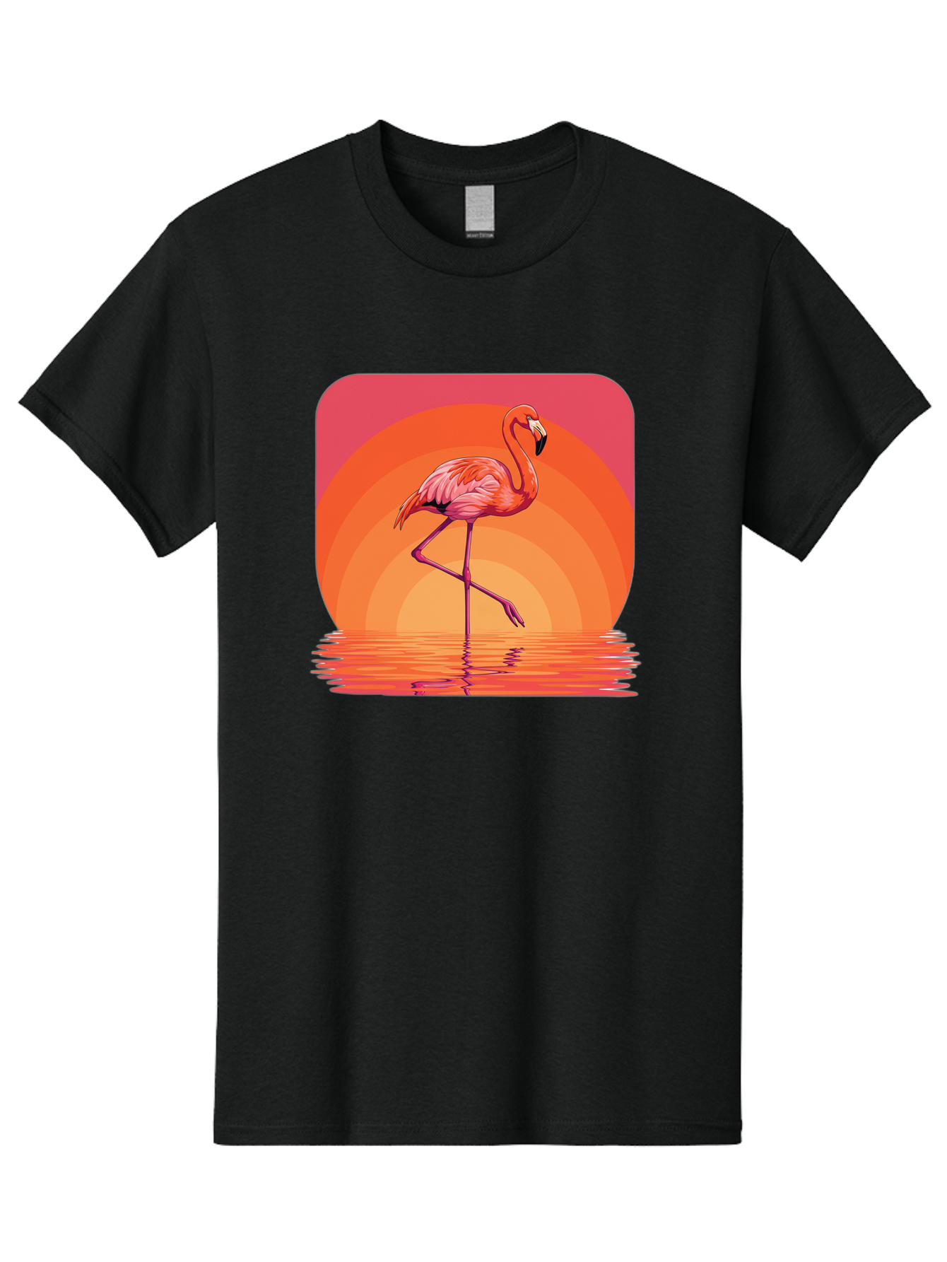Flamingo-Retro Men'S Graphic Tee, 100% Cotton, Comfortable Casual Summer Wear, Machine Washable, Vintage Camera, Old Camera, Antique Camera, Black Camera, Classic Photography, Photography Equipment, Nostalgic Device, Film Camera, Camera Art Bai848