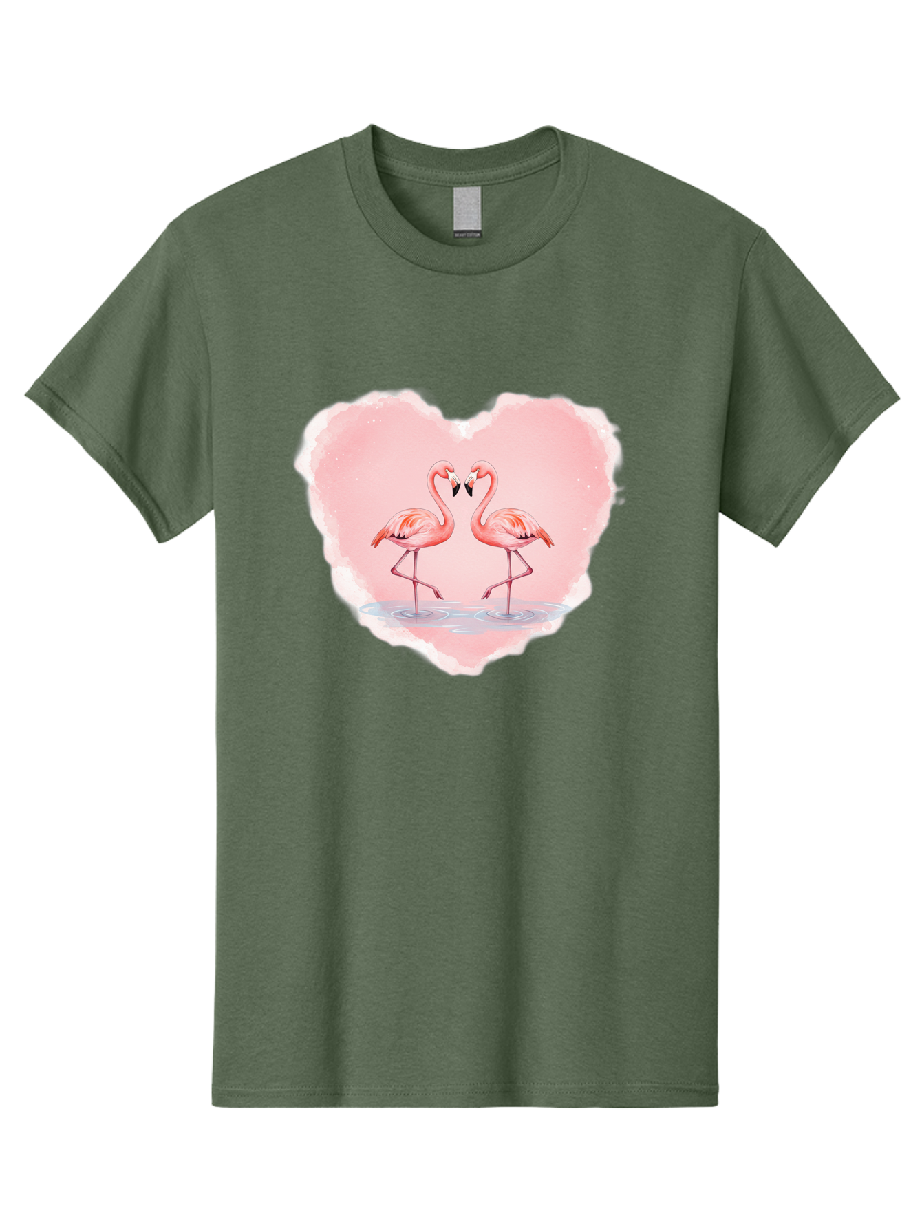 Flamingos-Forming-Heart Men'S Graphic Tee, 100% Cotton, Comfortable Casual Summer Wear, Machine Washable, Vintage Camera, Old Camera, Antique Camera, Black Camera, Classic Photography, Photography Equipment, Nostalgic Device, Film Camera, Bai858