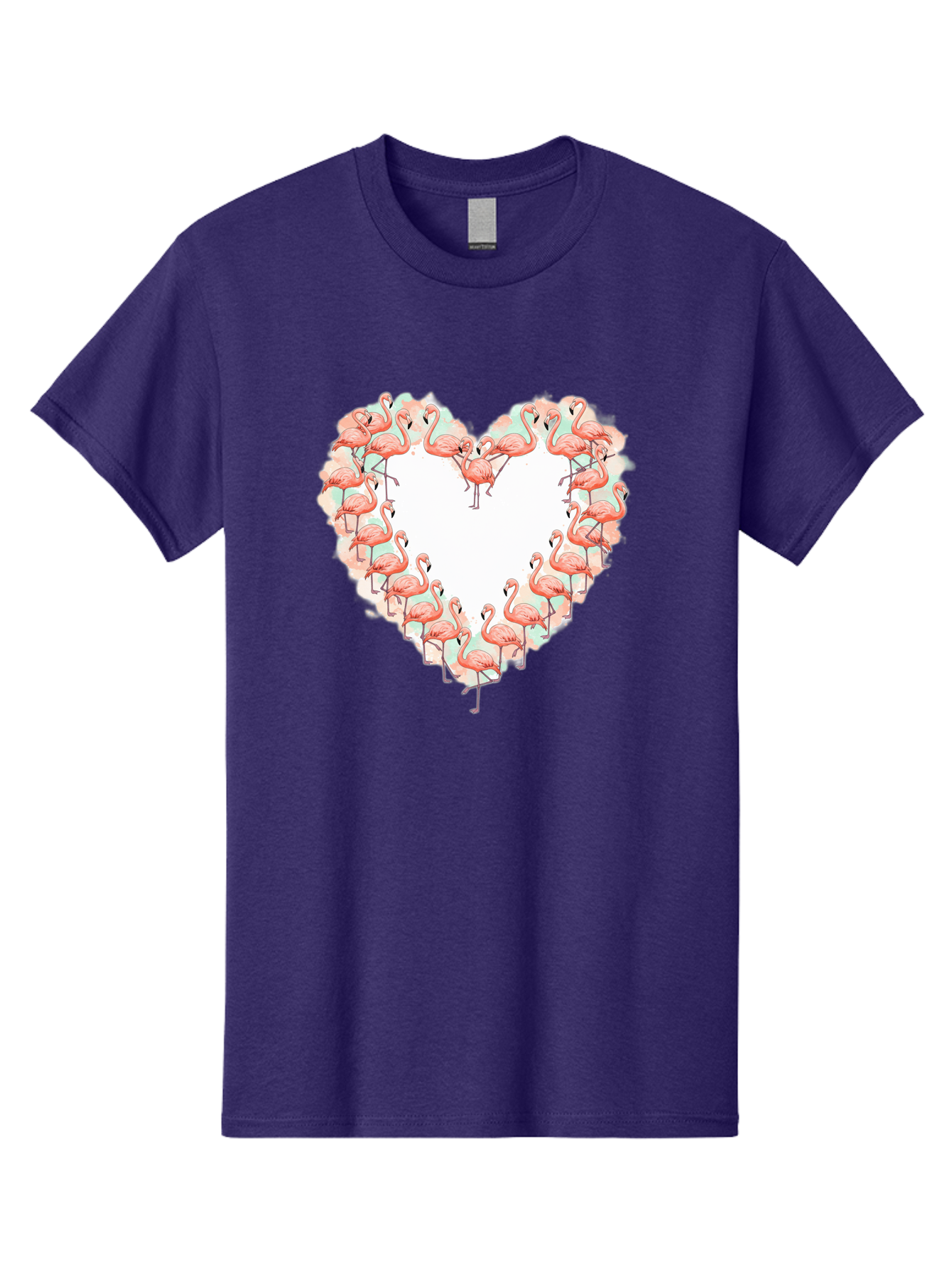 Flamingos-Heart-2 Men'S Graphic Tee, 100% Cotton, Comfortable Casual Summer Wear, Machine Washable, Vintage Camera, Old Camera, Antique Camera, Black Camera, Classic Photography, Photography Equipment, Nostalgic Device, Film Camera, Camera Art Bai860