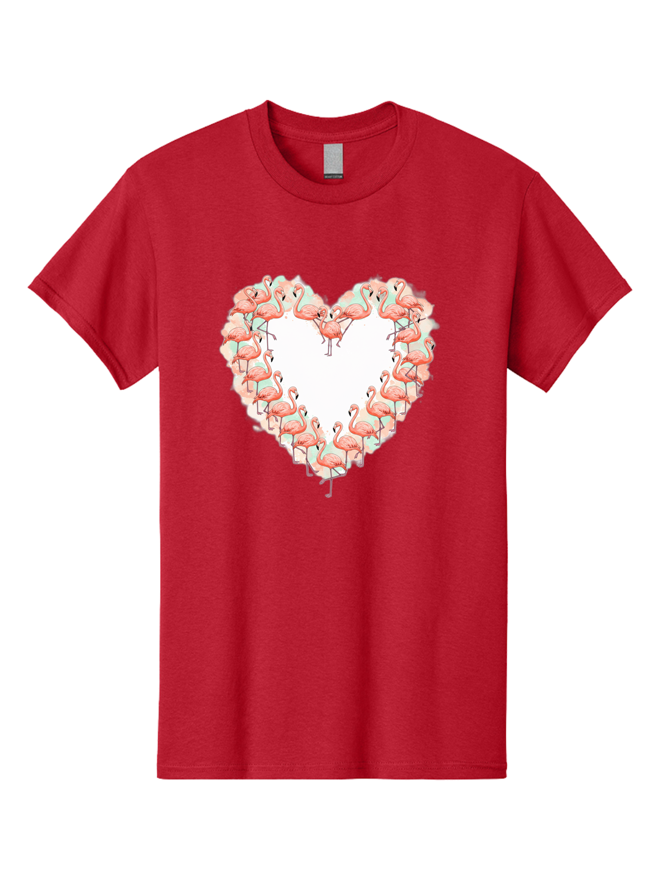 Flamingos-Heart-2 Men'S Graphic Tee, 100% Cotton, Comfortable Casual Summer Wear, Machine Washable, Vintage Camera, Old Camera, Antique Camera, Black Camera, Classic Photography, Photography Equipment, Nostalgic Device, Film Camera, Camera Art Bai860