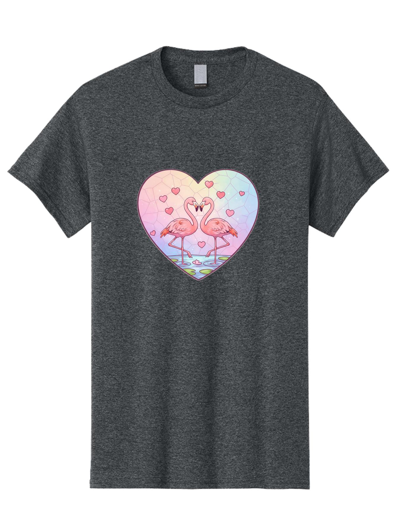 Flamingos-Heart Men'S Graphic Tee, 100% Cotton, Comfortable Casual Summer Wear, Machine Washable, Vintage Camera, Old Camera, Antique Camera, Black Camera, Classic Photography, Photography Equipment, Nostalgic Device, Film Camera, Camera Art Bai862