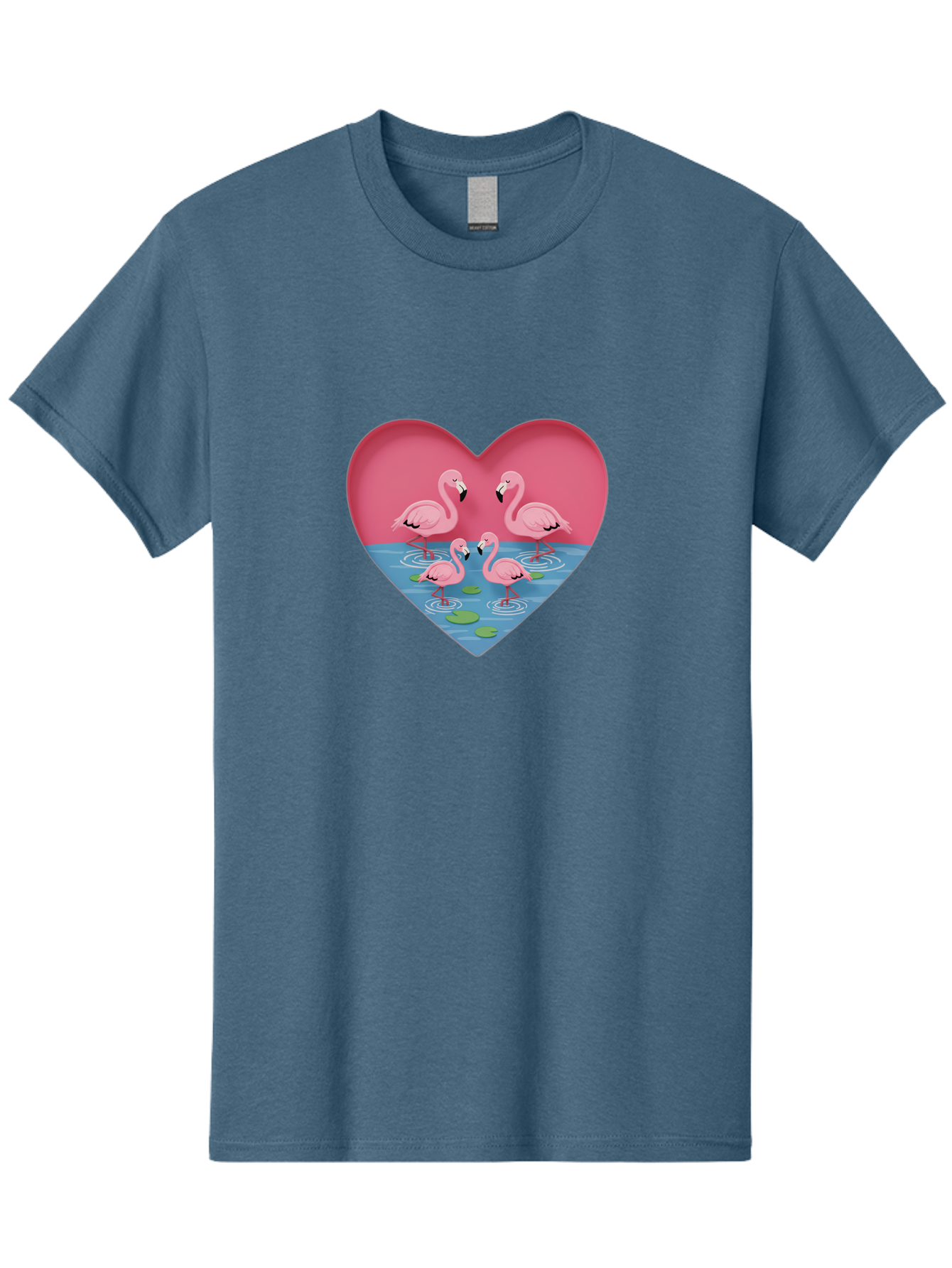 Flamingos-In-Heart-1 Men'S Graphic Tee, 100% Cotton, Comfortable Casual Summer Wear, Machine Washable, Vintage Camera, Old Camera, Antique Camera, Black Camera, Classic Photography, Photography Equipment, Nostalgic Device, Film Camera, Bai863