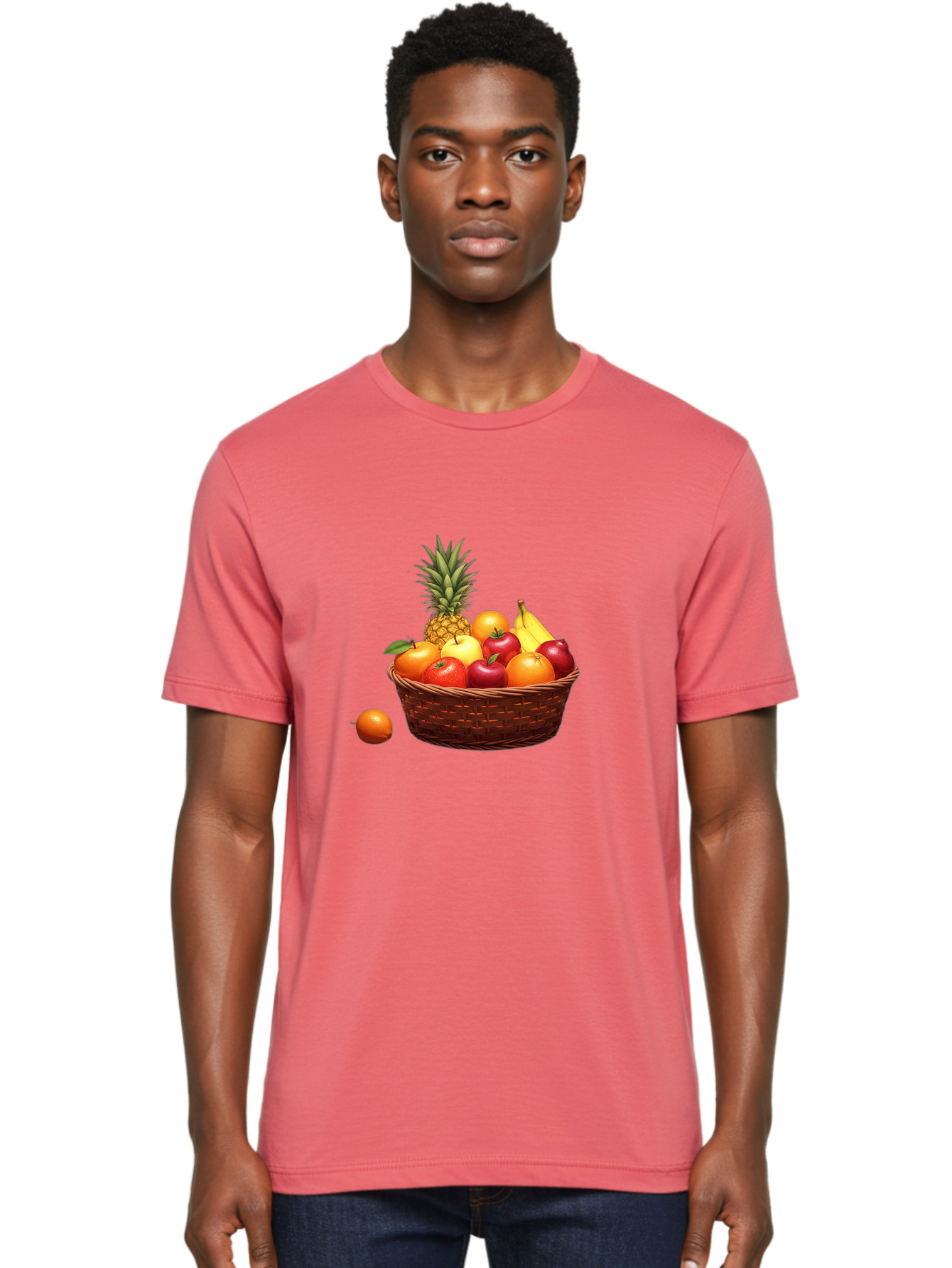 Fruit-Basket-1 Men'S Graphic Tee, 100% Cotton, Comfortable Casual Summer Wear, Machine Washable, Vintage Camera, Old Camera, Antique Camera, Black Camera, Classic Photography, Photography Equipment, Nostalgic Device, Film Camera, Camera Art Bai898