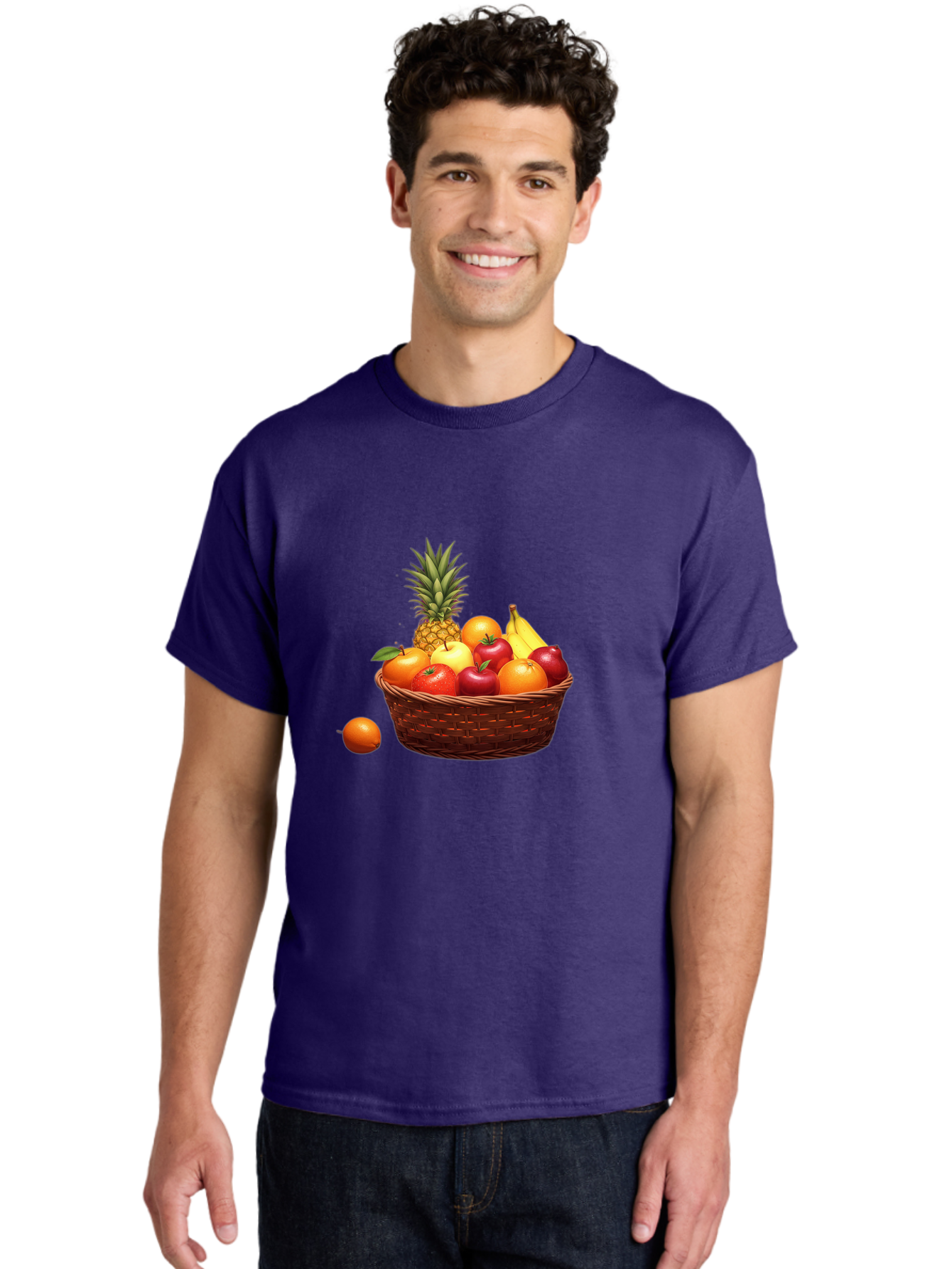 Fruit-Basket-1 Men'S Graphic Tee, 100% Cotton, Comfortable Casual Summer Wear, Machine Washable, Vintage Camera, Old Camera, Antique Camera, Black Camera, Classic Photography, Photography Equipment, Nostalgic Device, Film Camera, Camera Art Bai898