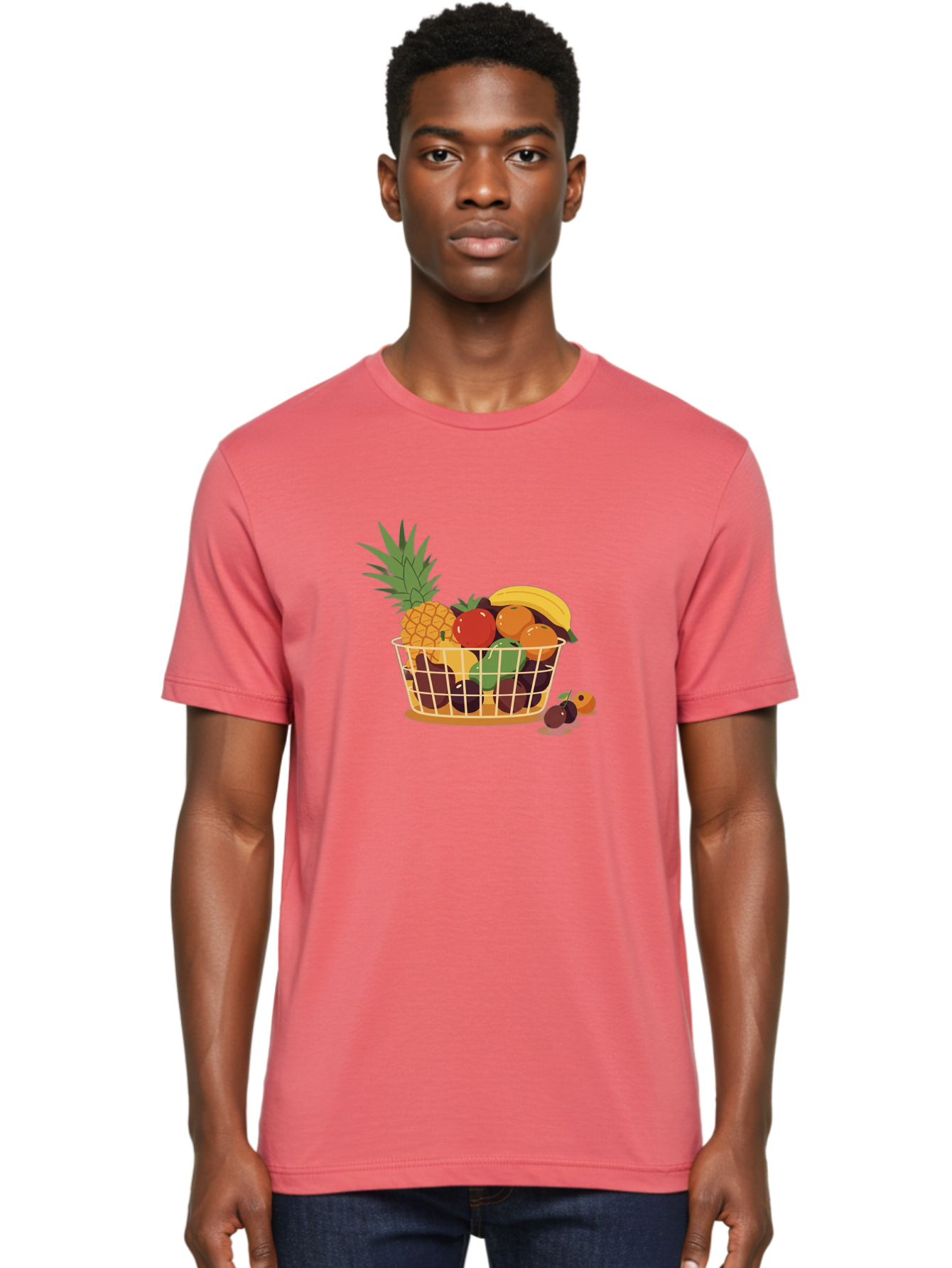 Fruit-Basket-11 Men'S Graphic Tee, 100% Cotton, Comfortable Casual Summer Wear, Machine Washable, Vintage Camera, Old Camera, Antique Camera, Black Camera, Classic Photography, Photography Equipment, Nostalgic Device, Film Camera, Camera Art Bai900