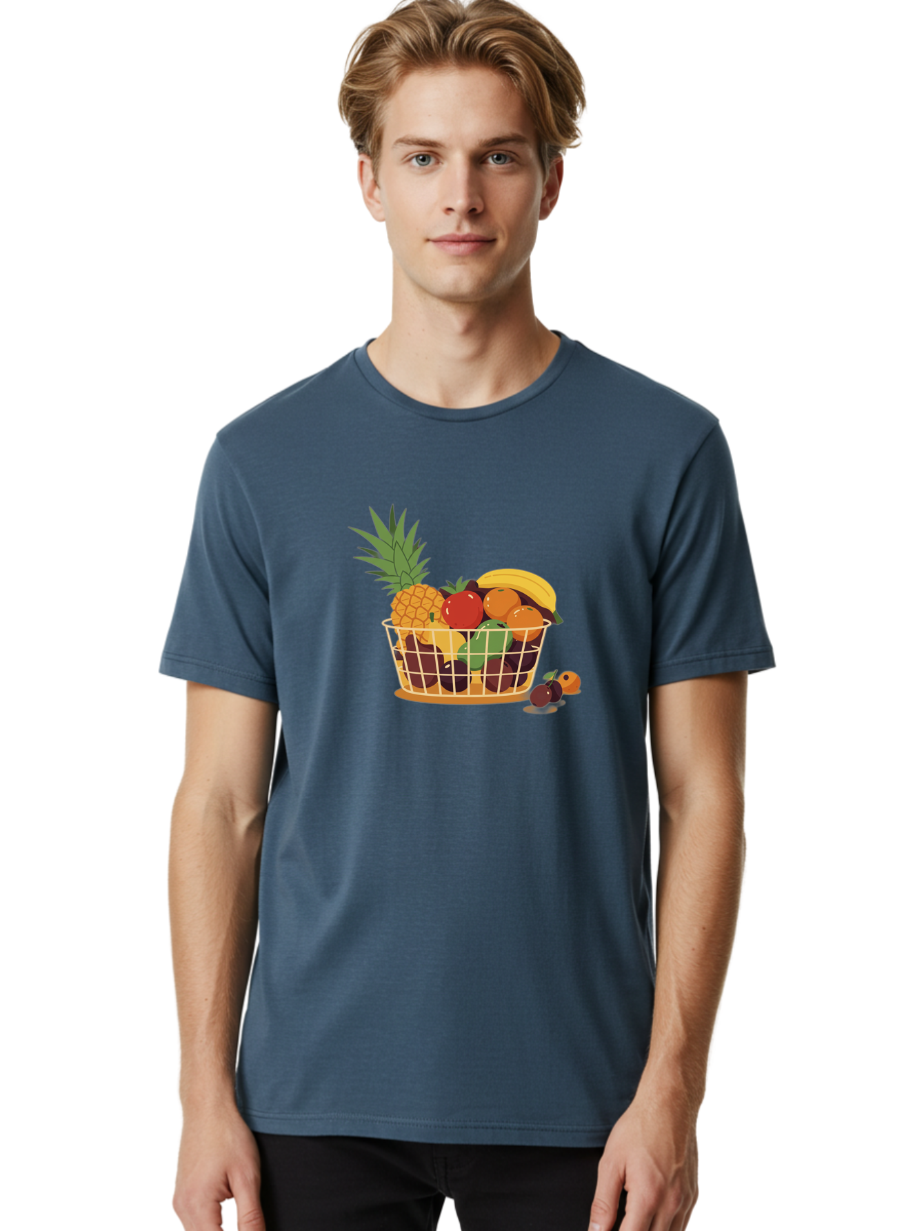 Fruit-Basket-11 Men'S Graphic Tee, 100% Cotton, Comfortable Casual Summer Wear, Machine Washable, Vintage Camera, Old Camera, Antique Camera, Black Camera, Classic Photography, Photography Equipment, Nostalgic Device, Film Camera, Camera Art Bai900