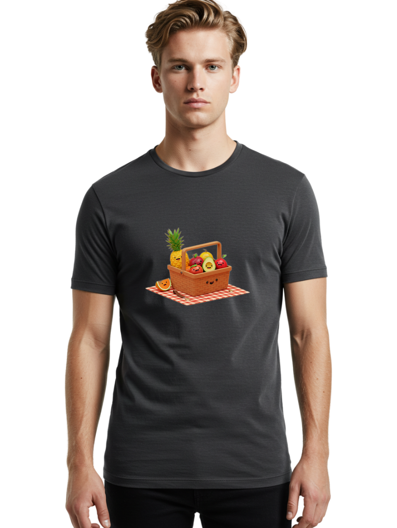 Fruit-Basket-18 Men'S Graphic Tee, 100% Cotton, Comfortable Casual Summer Wear, Machine Washable, Vintage Camera, Old Camera, Antique Camera, Black Camera, Classic Photography, Photography Equipment, Nostalgic Device, Film Camera, Camera Art Bai907