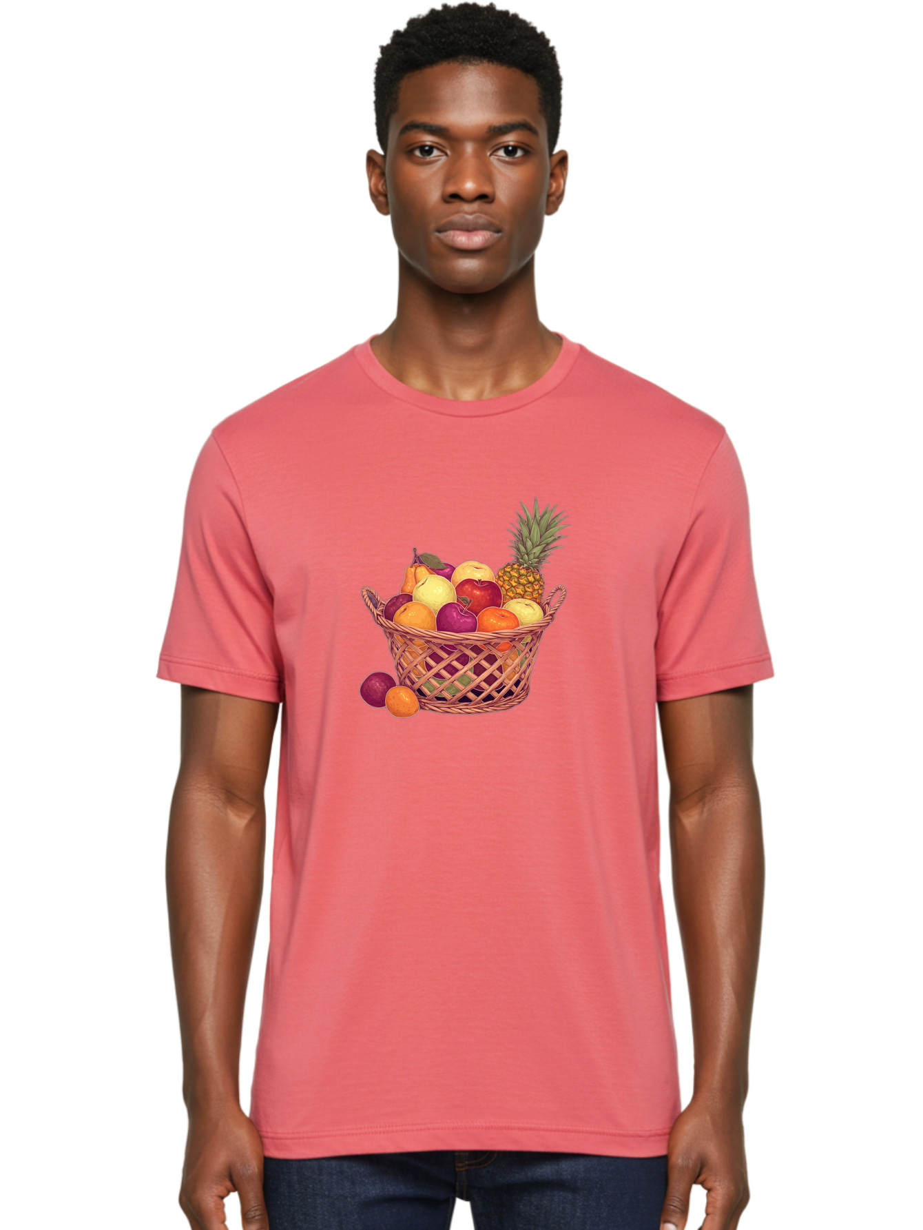 Fruit-Basket-2 Men'S Graphic Tee, 100% Cotton, Comfortable Casual Summer Wear, Machine Washable, Vintage Camera, Old Camera, Antique Camera, Black Camera, Classic Photography, Photography Equipment, Nostalgic Device, Film Camera, Camera Art Bai909