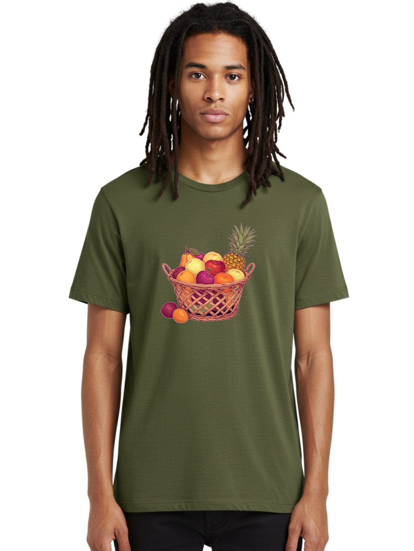 Fruit-Basket-2 Men'S Graphic Tee, 100% Cotton, Comfortable Casual Summer Wear, Machine Washable, Vintage Camera, Old Camera, Antique Camera, Black Camera, Classic Photography, Photography Equipment, Nostalgic Device, Film Camera, Camera Art Bai909