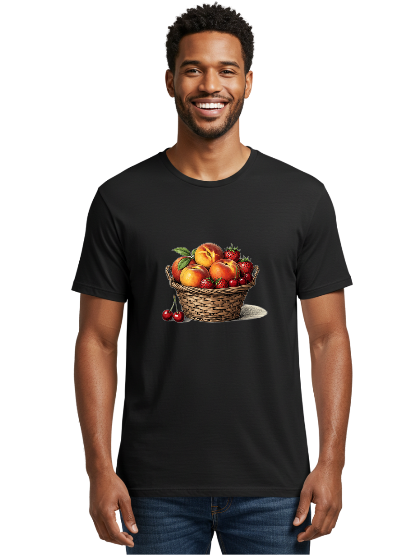 Fruit-Basket-26 Men'S Graphic Tee, 100% Cotton, Comfortable Casual Summer Wear, Machine Washable, Vintage Camera, Old Camera, Antique Camera, Black Camera, Classic Photography, Photography Equipment, Nostalgic Device, Film Camera, Camera Art Bai916
